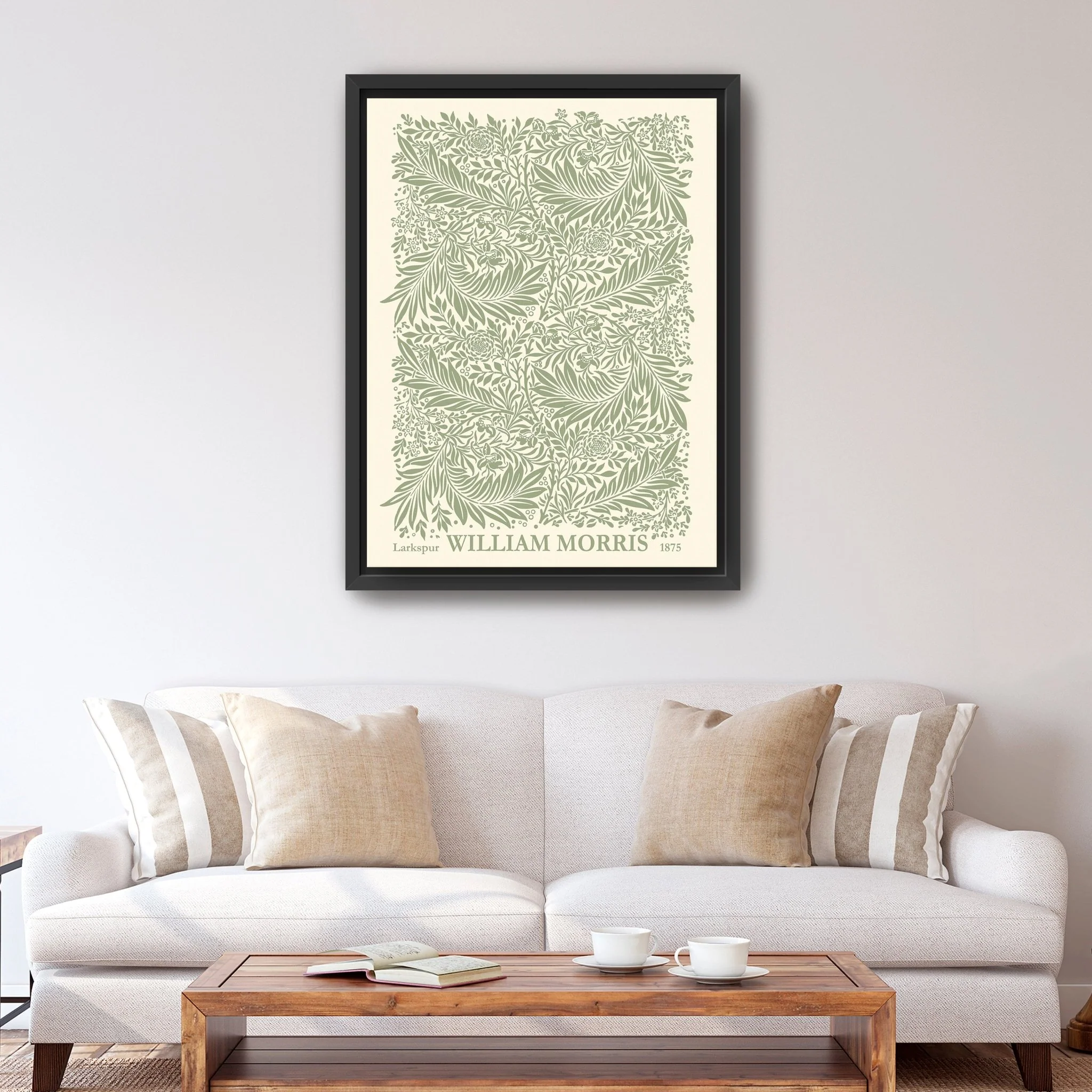 Green Larkspur Canvas Giclee - Image 8