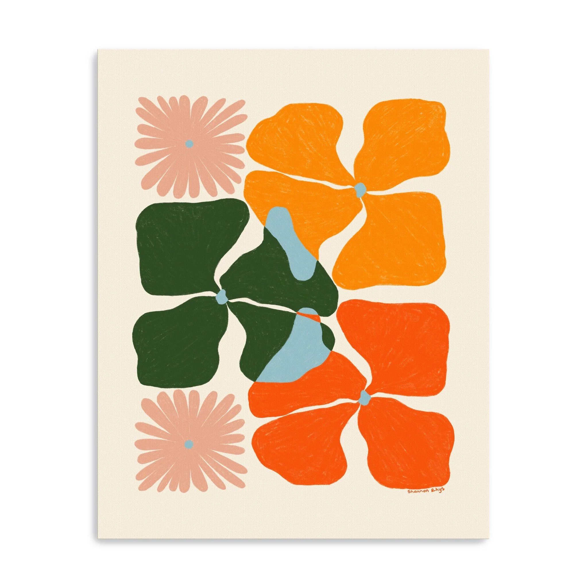 Abstract Floral II Canvas Giclee - Image 4