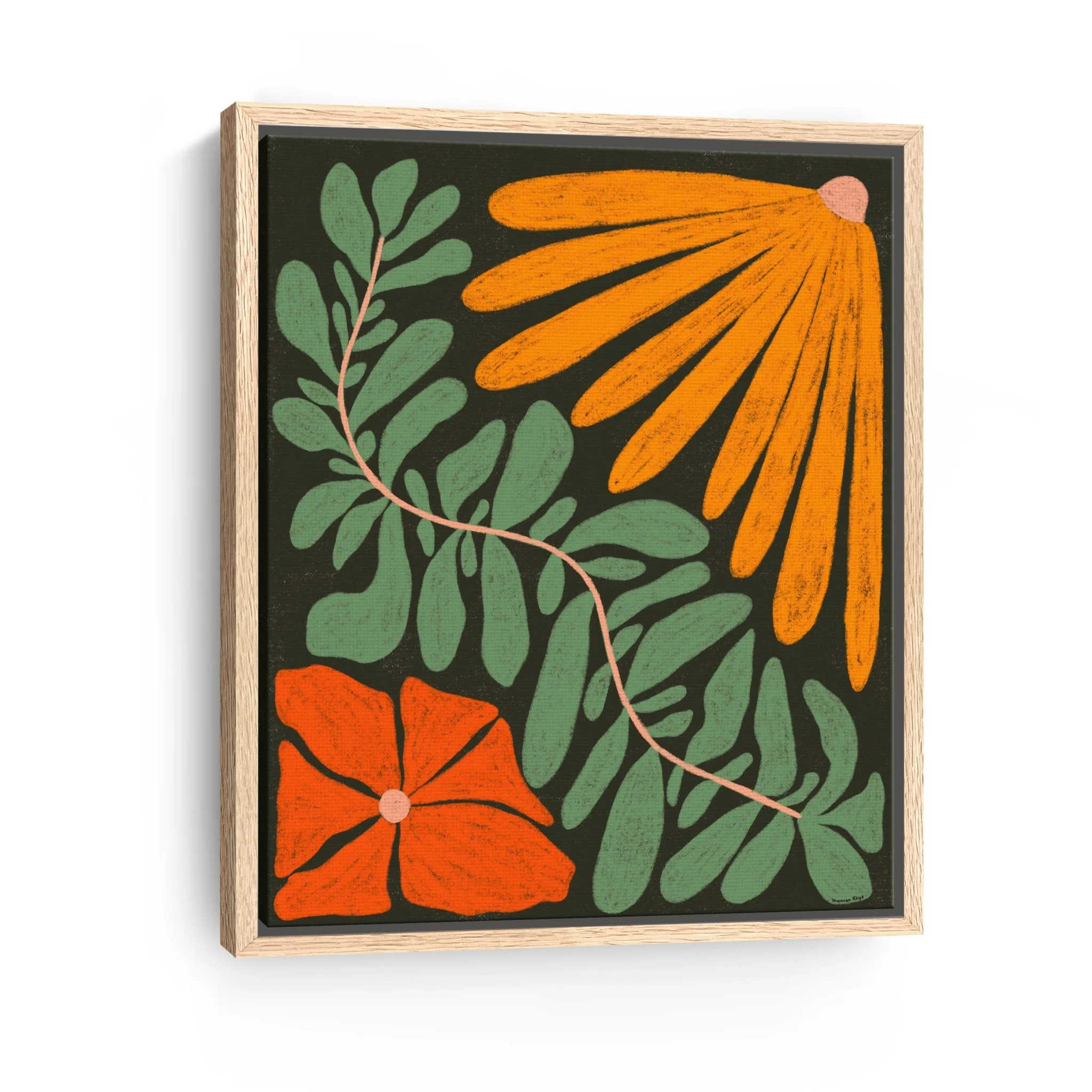 Plant Pattern Canvas Giclee - Image 12