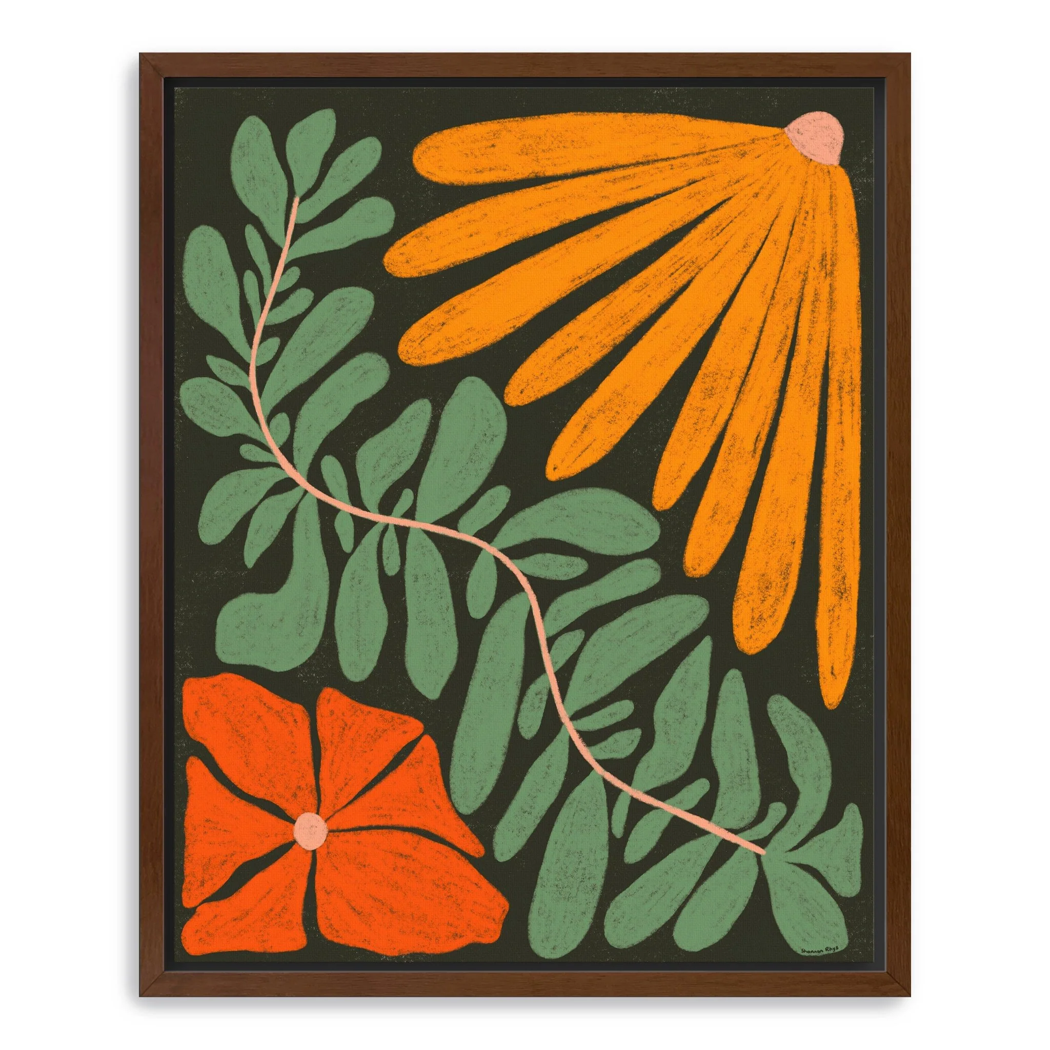 Plant Pattern Canvas Giclee - Image 7