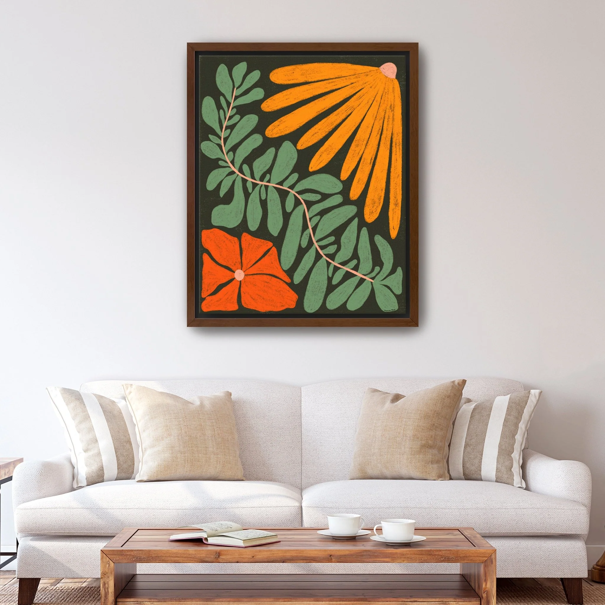 Plant Pattern Canvas Giclee - Image 8