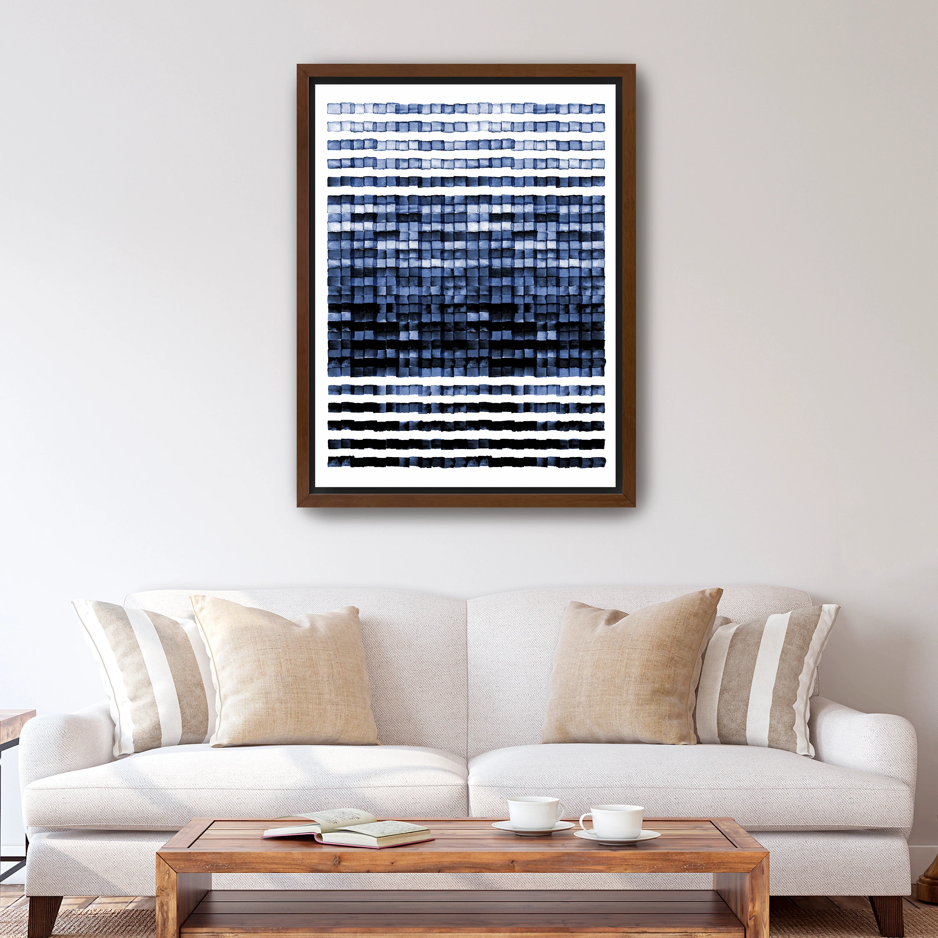 Watercolor Mosaic Canvas Giclee - Image 8