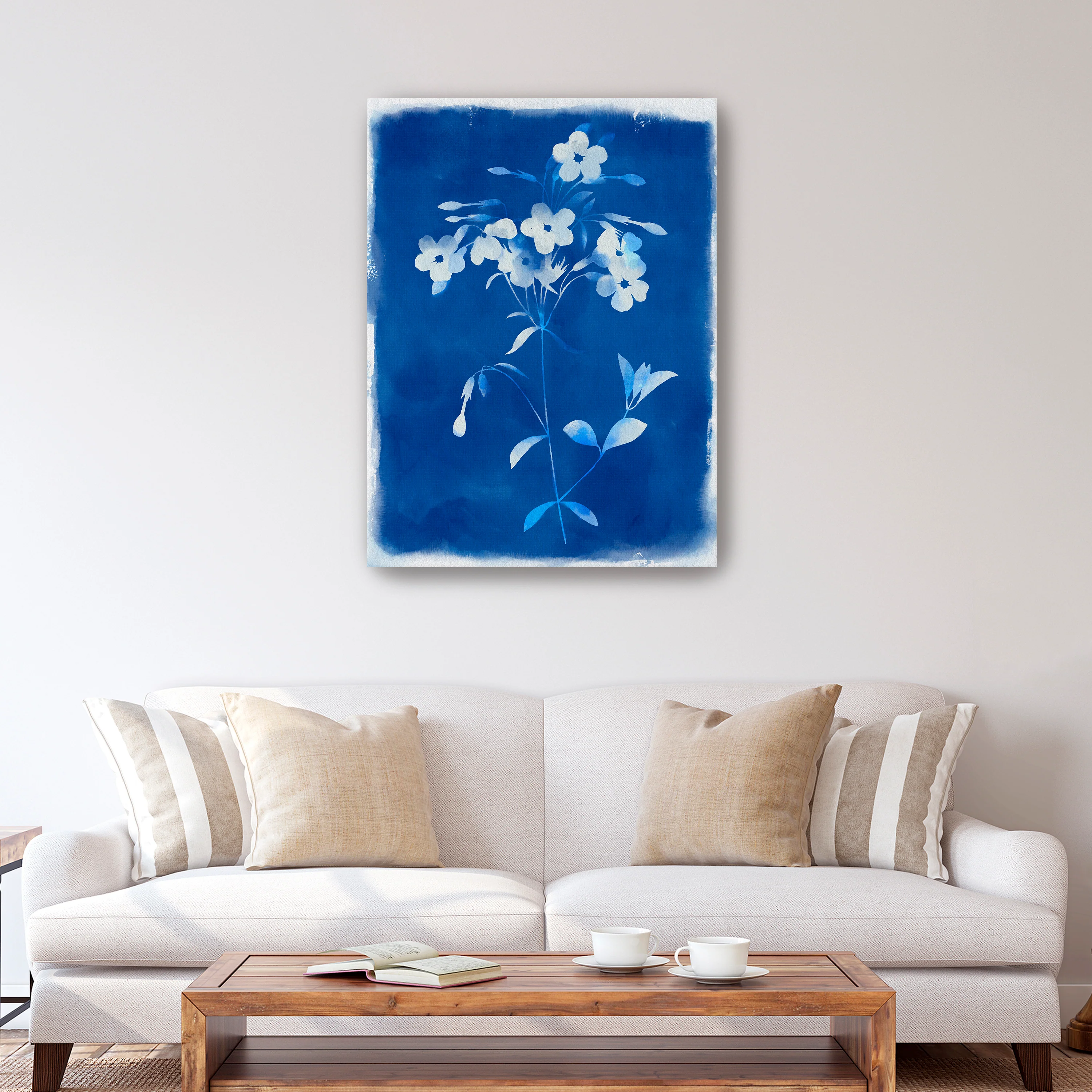 Blue Wild Flowers Canvas Giclee - Image 11