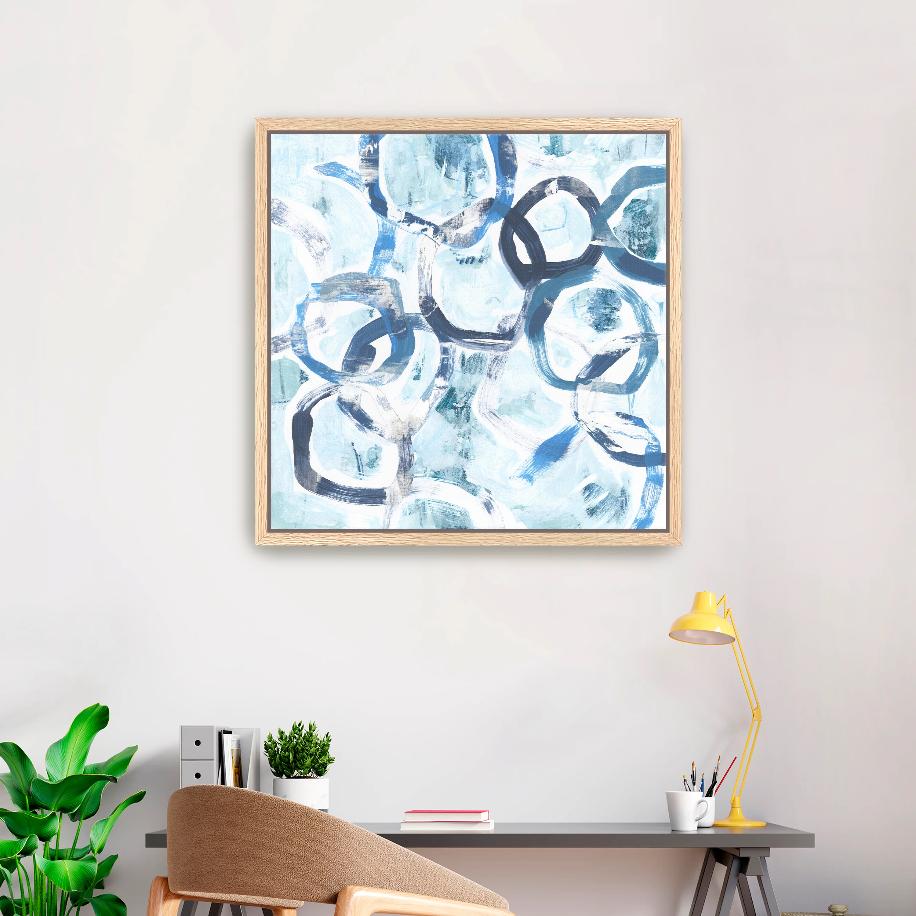 Blue Circlet I Canvas Giclee - Image 11
