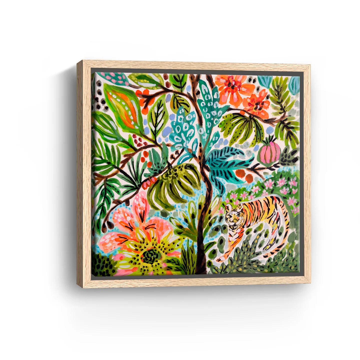 Jungle Cat Landscape Canvas Giclee - Image 3