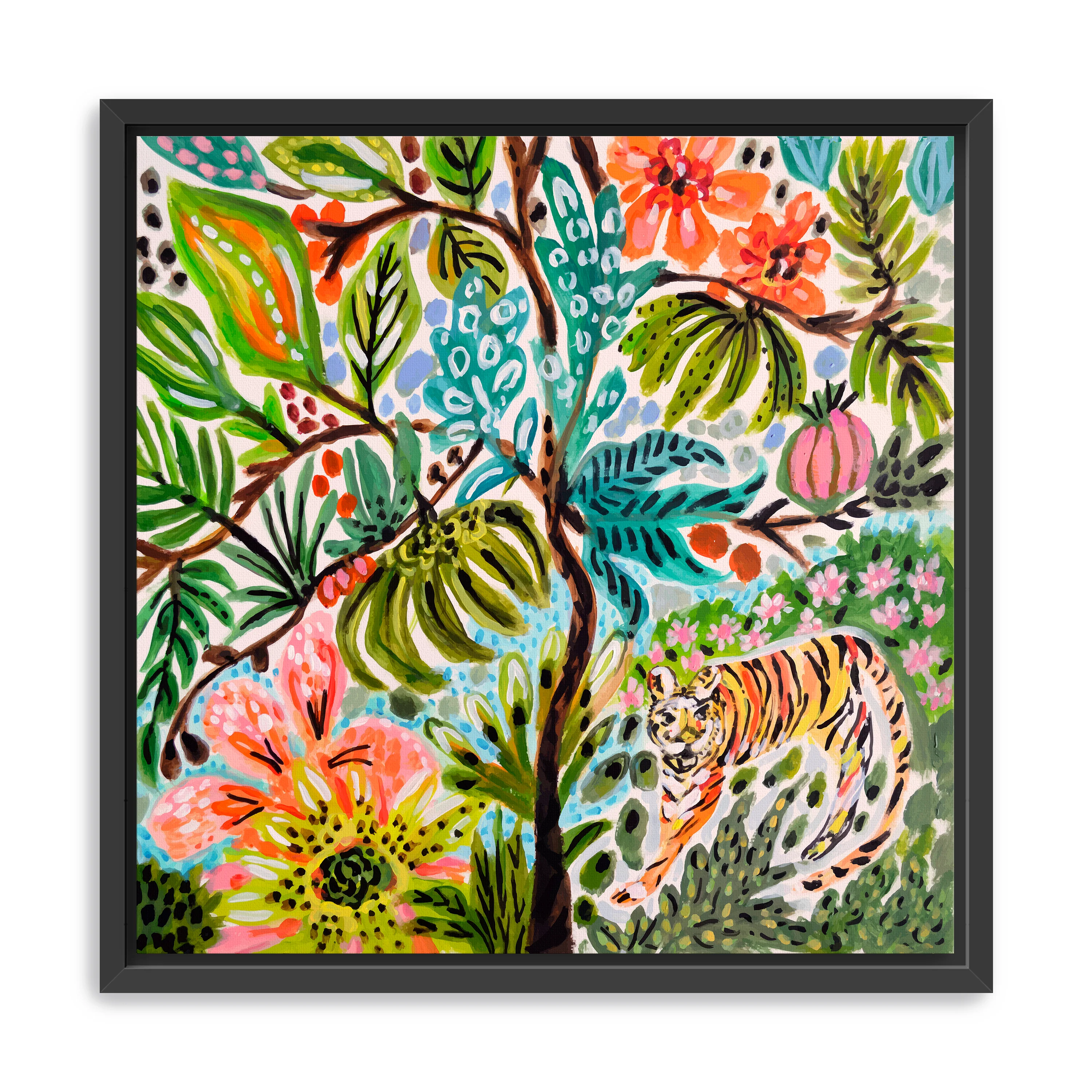 Jungle Cat Landscape Canvas Giclee - Image 4