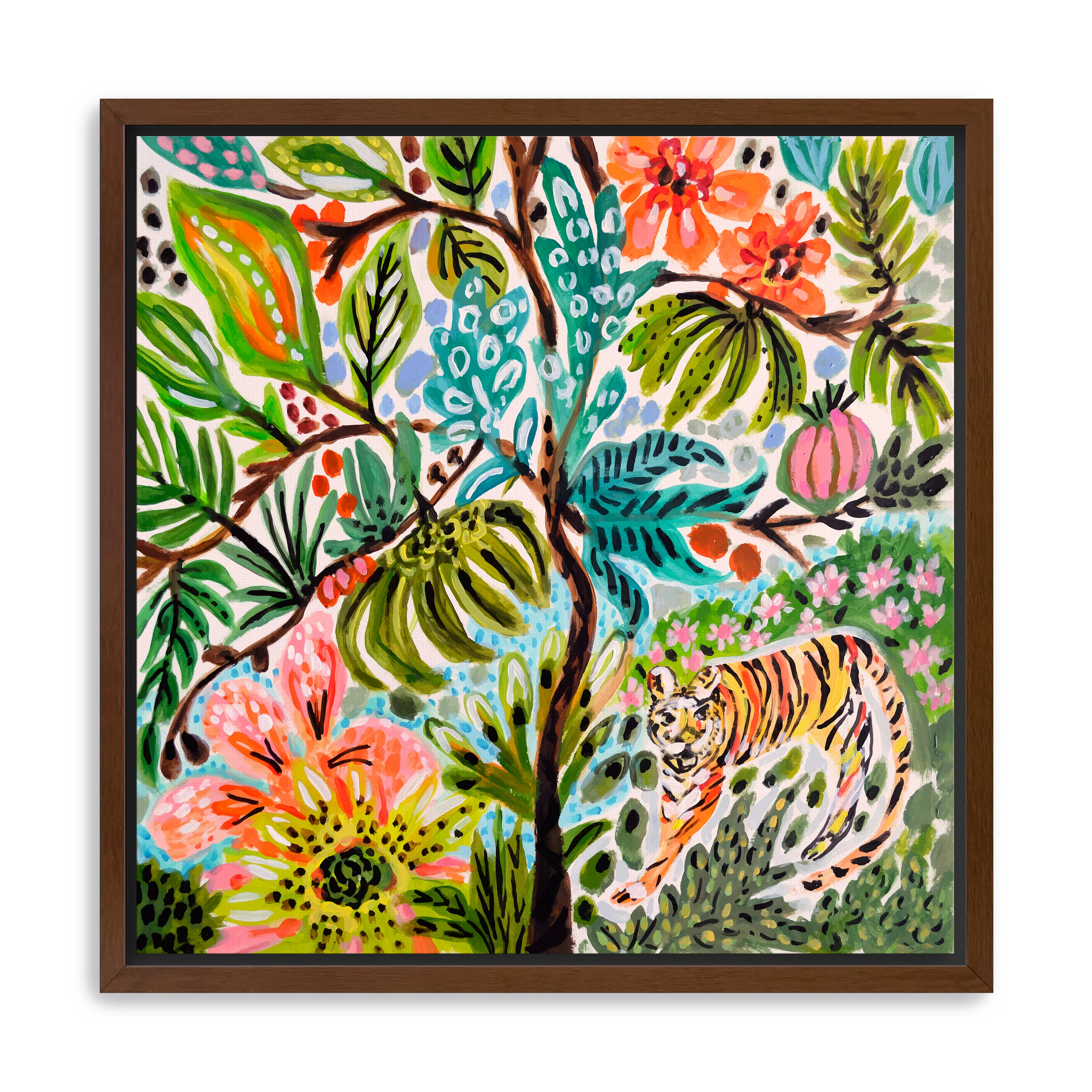 Jungle Cat Landscape Canvas Giclee - Image 7