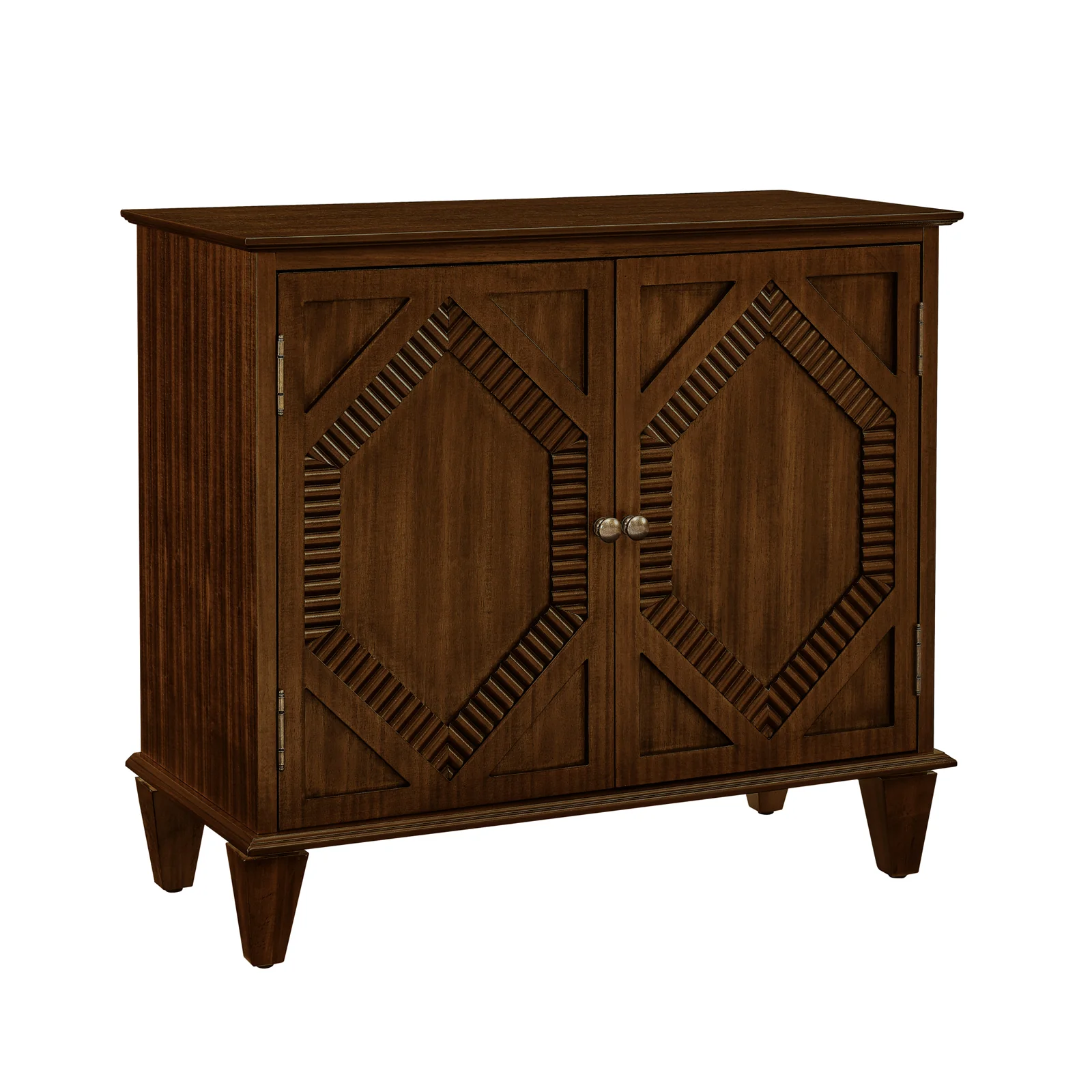 65.2' Mid Century Modern Geometric Accent Cabinet with Storage - Image 10