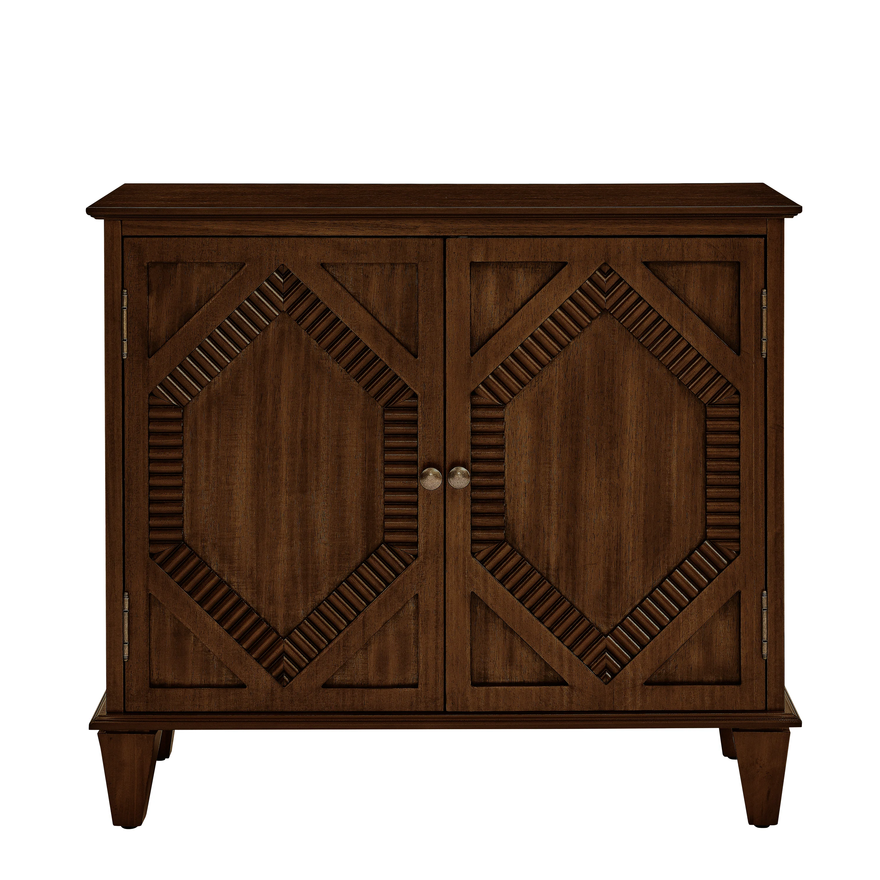 65.2' Mid Century Modern Geometric Accent Cabinet with Storage - Image 11