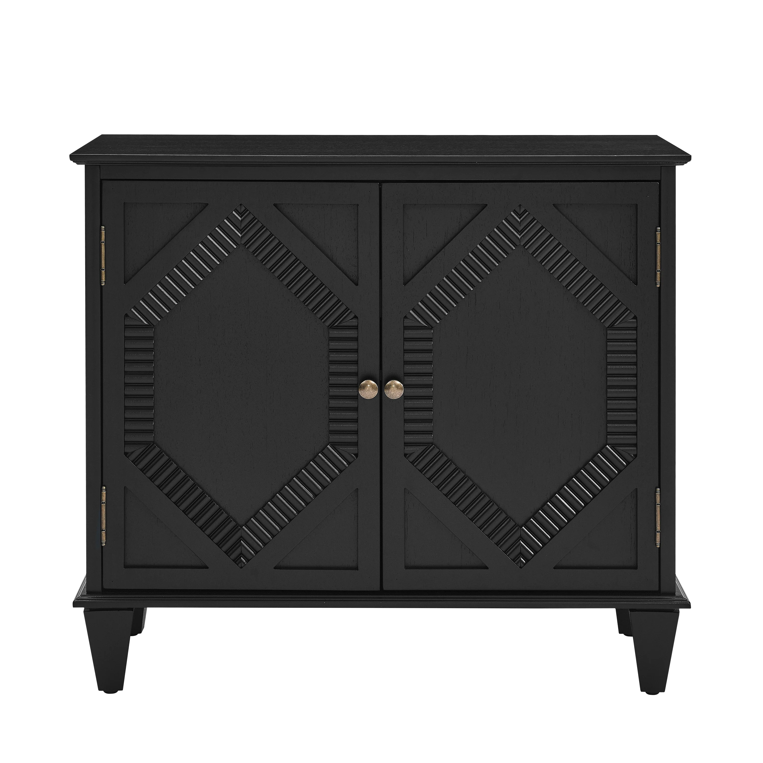 65.2' Mid Century Modern Geometric Accent Cabinet with Storage - Image 23