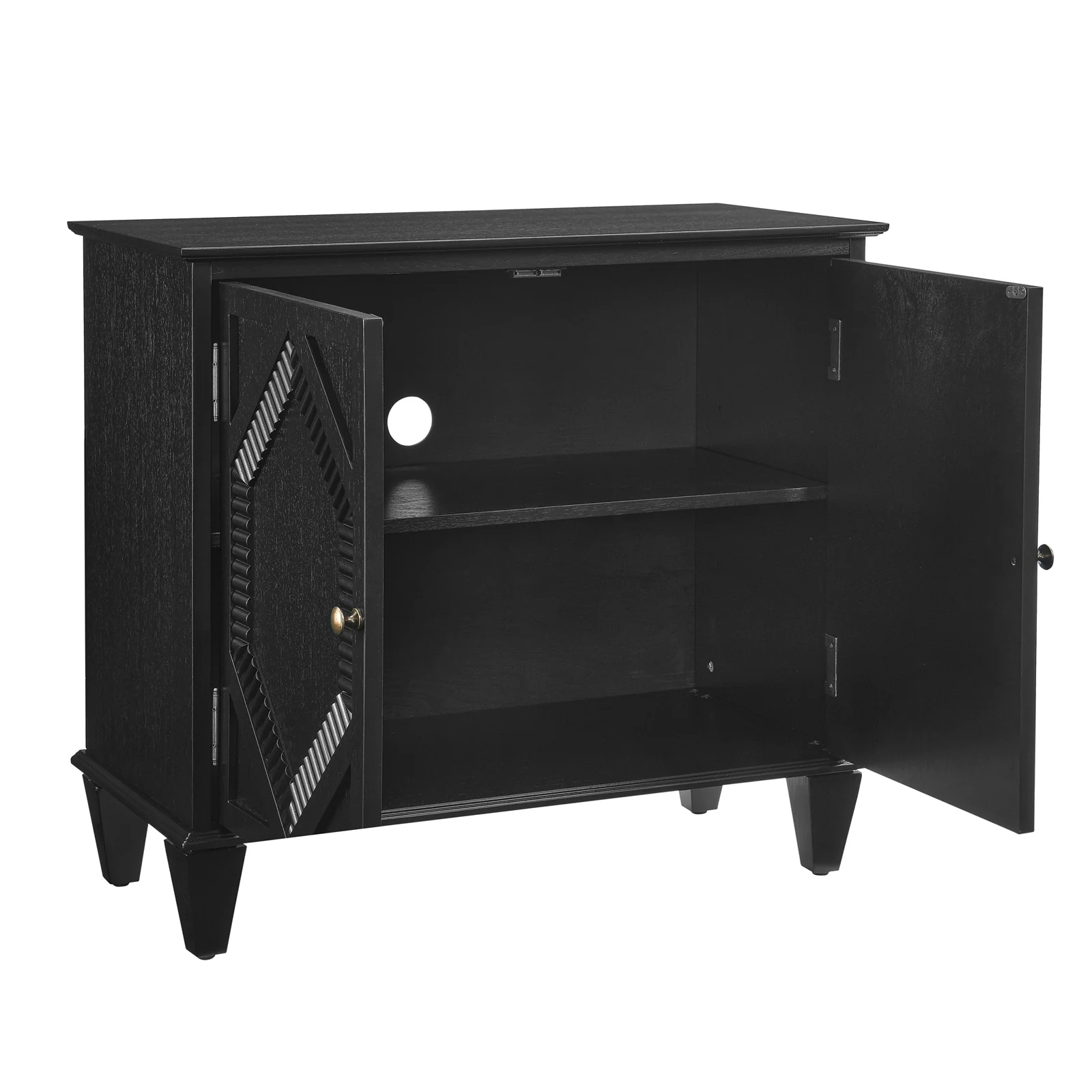 65.2' Mid Century Modern Geometric Accent Cabinet with Storage - Image 24