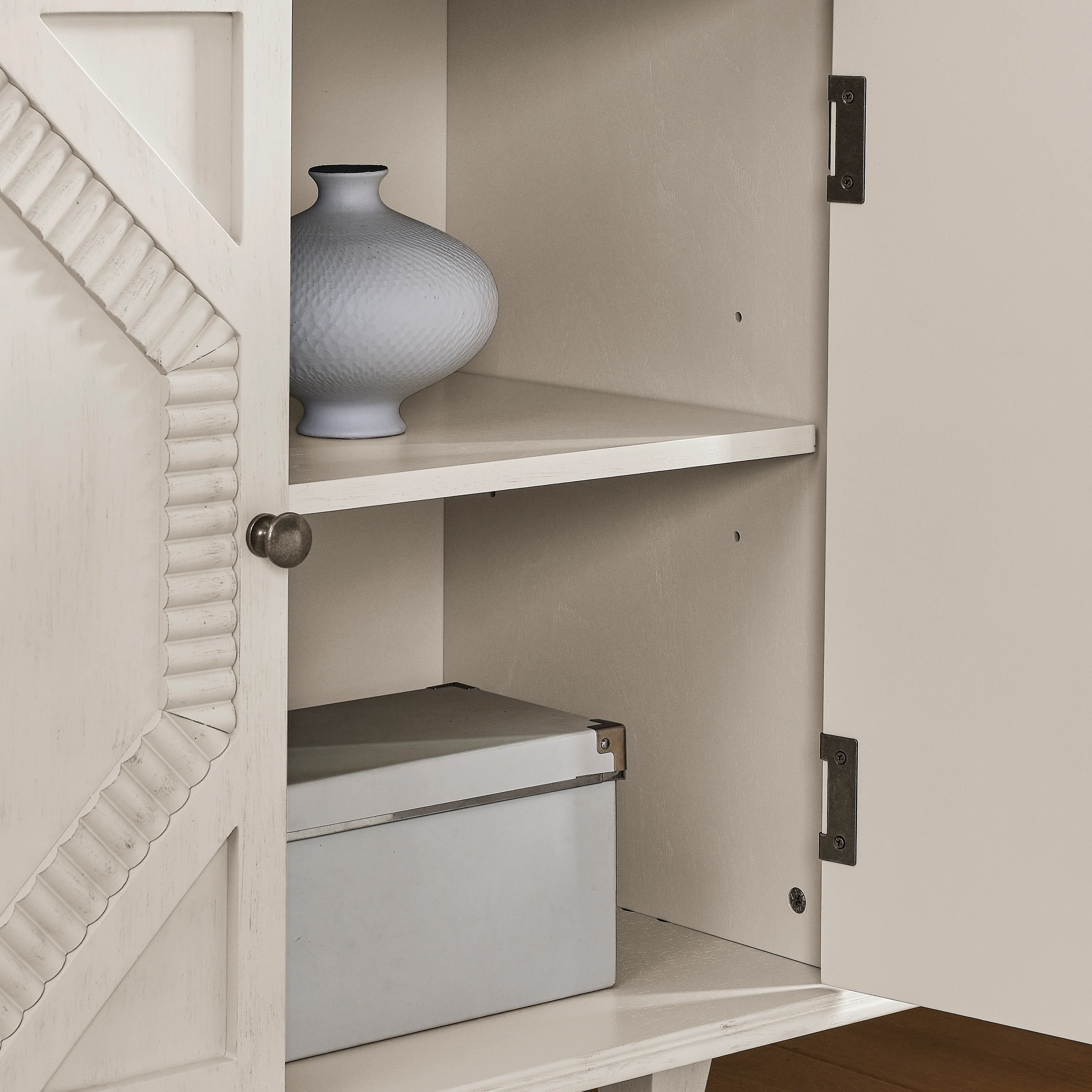 65.2' Mid Century Modern Geometric Accent Cabinet with Storage - Image 31