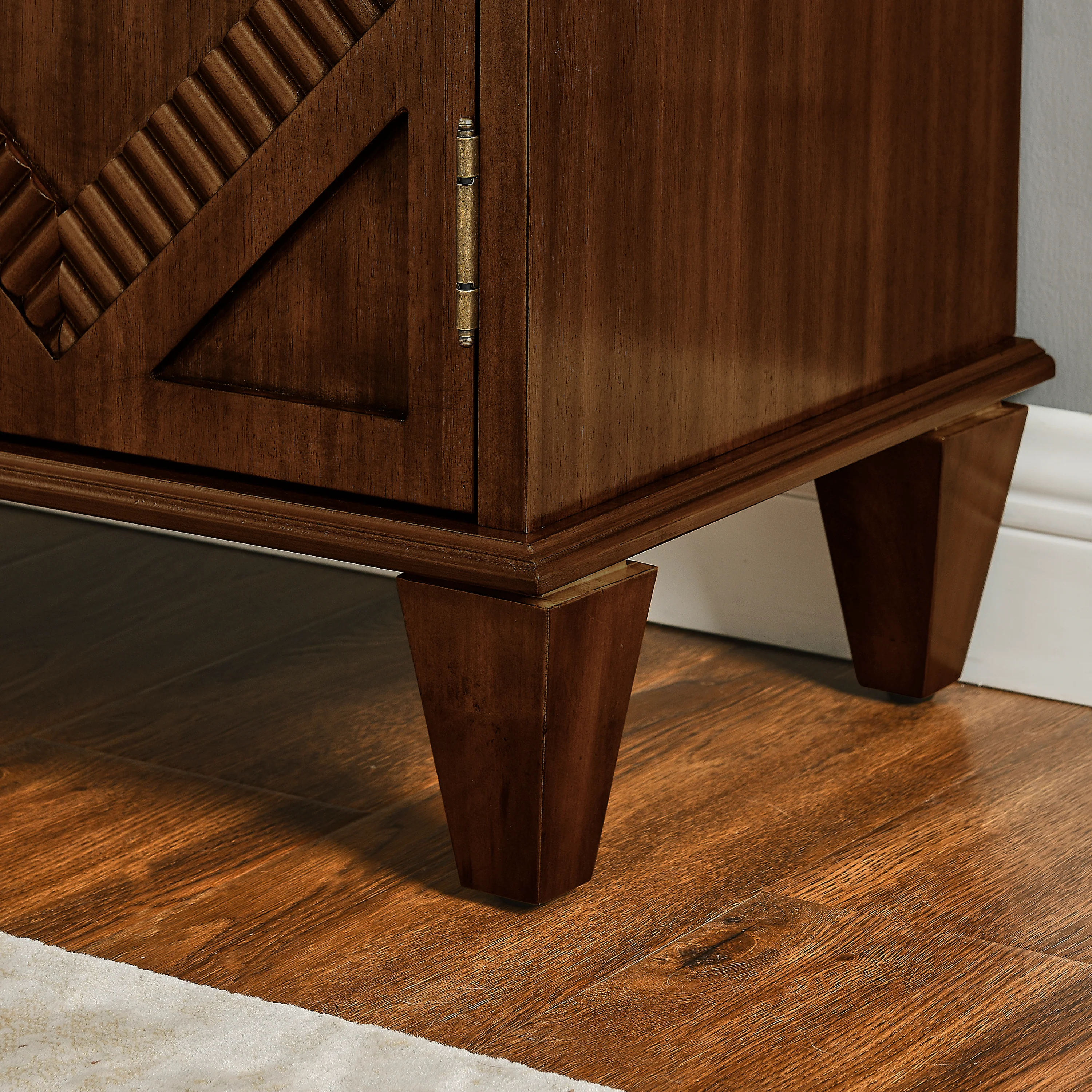 65.2' Mid Century Modern Geometric Accent Cabinet with Storage - Image 8