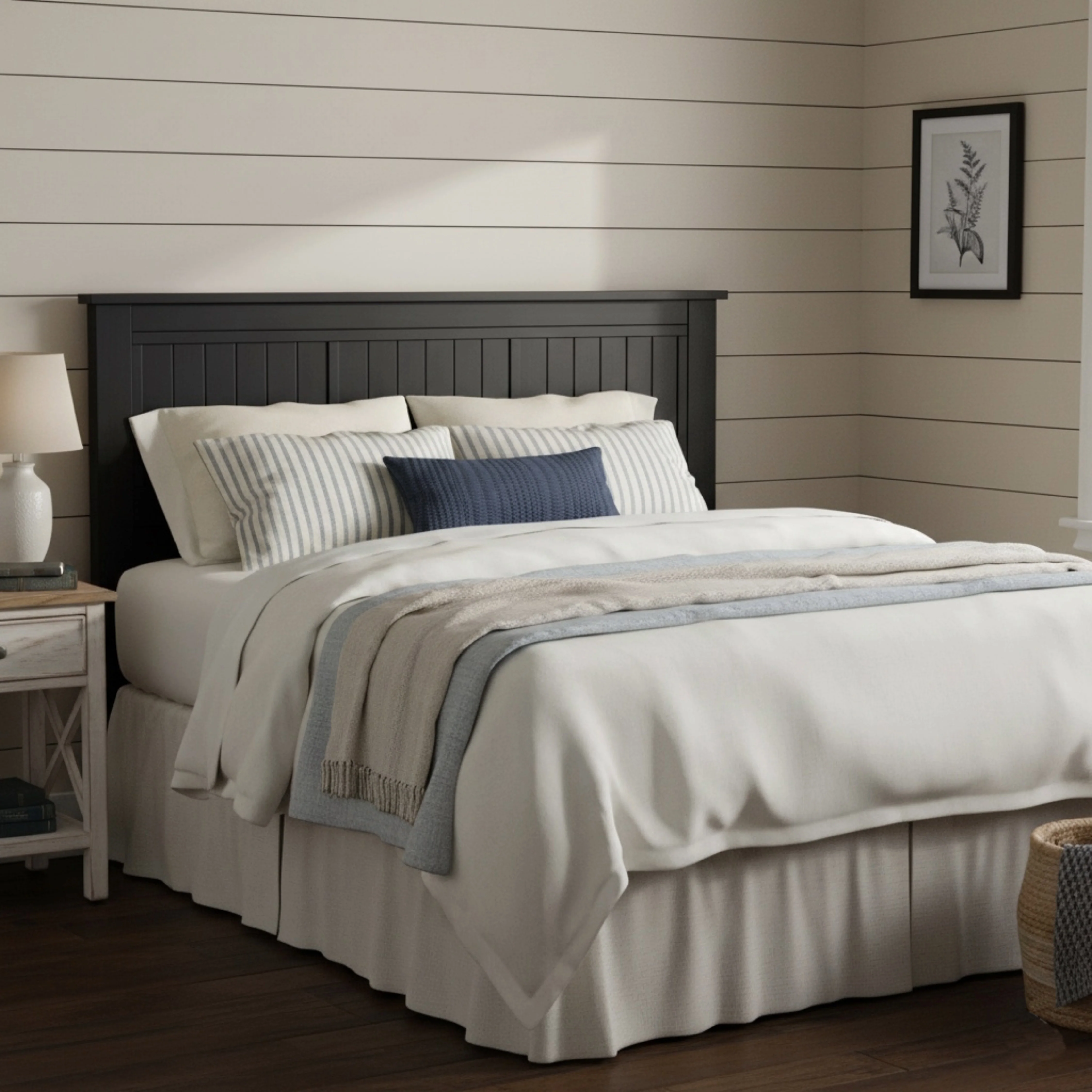 Wilton Window Pane Wood Panel Headboard - Image 7