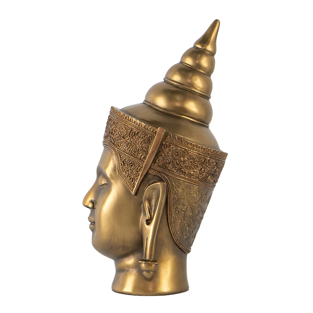 Bronze Buddha Statue Head - Image 6