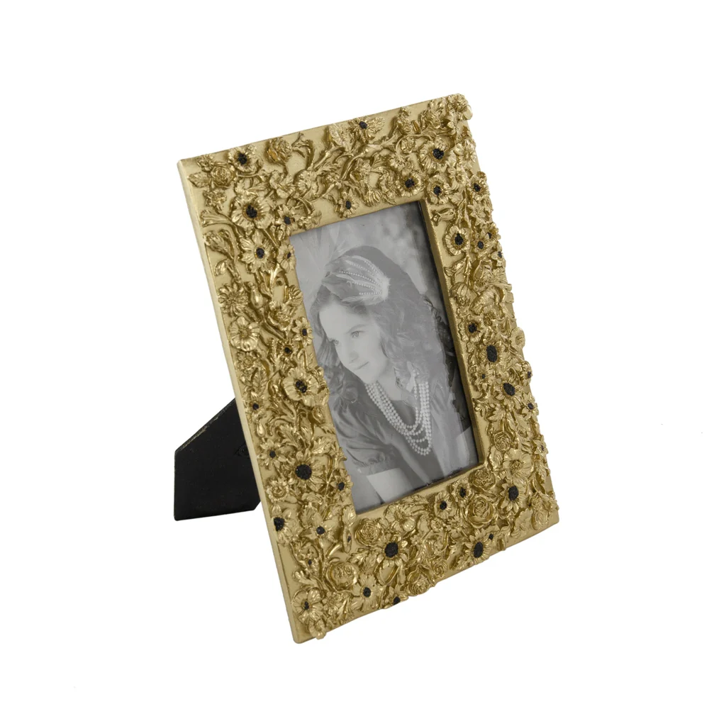 7.5x1x9.5" Photo Frame with Flower Design - Image 2