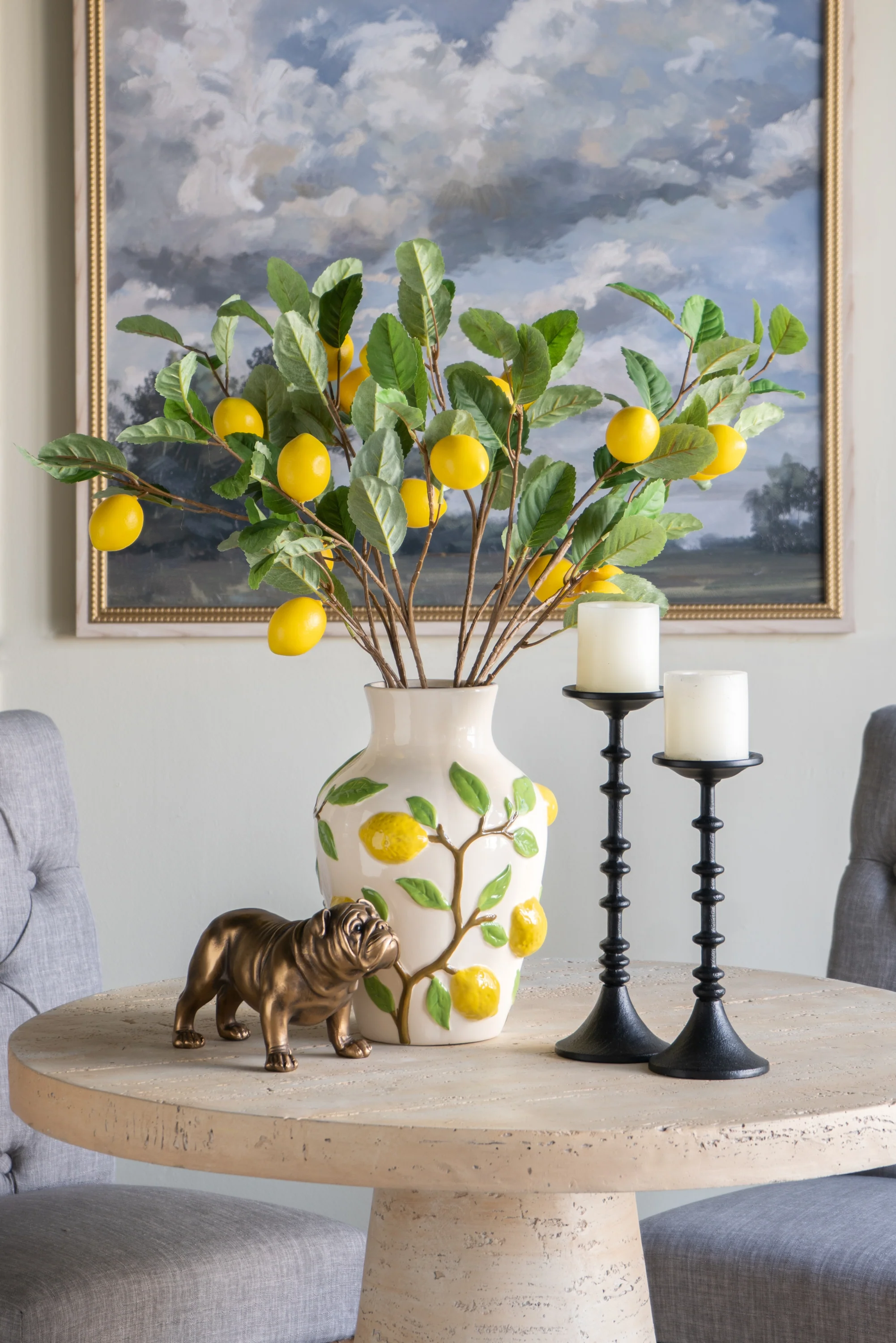 White Lemon Vase - Image 6