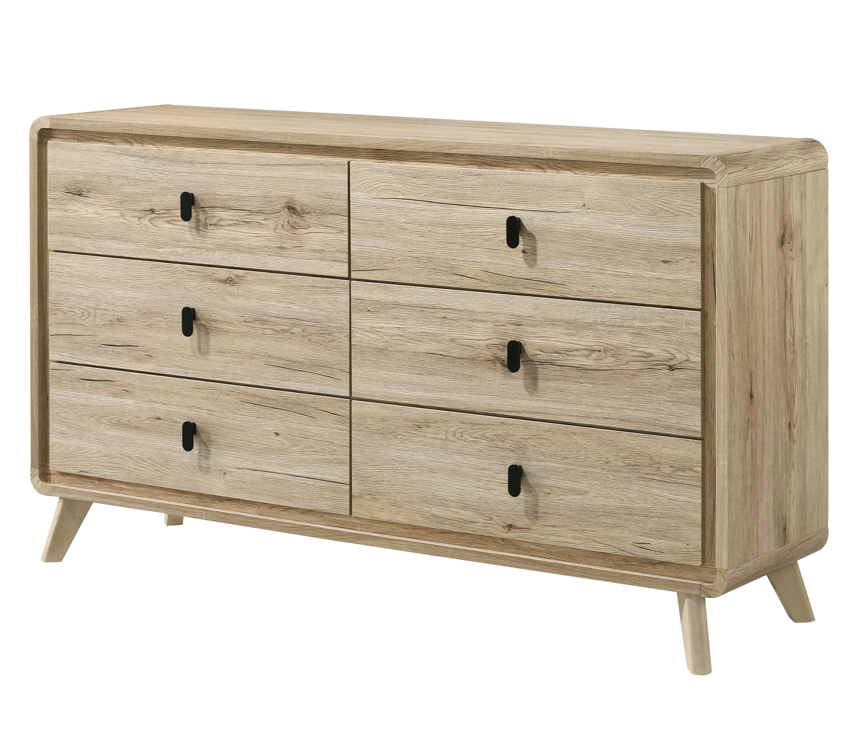 Mid-Century Modern 6-Drawer Dresser - Image 7