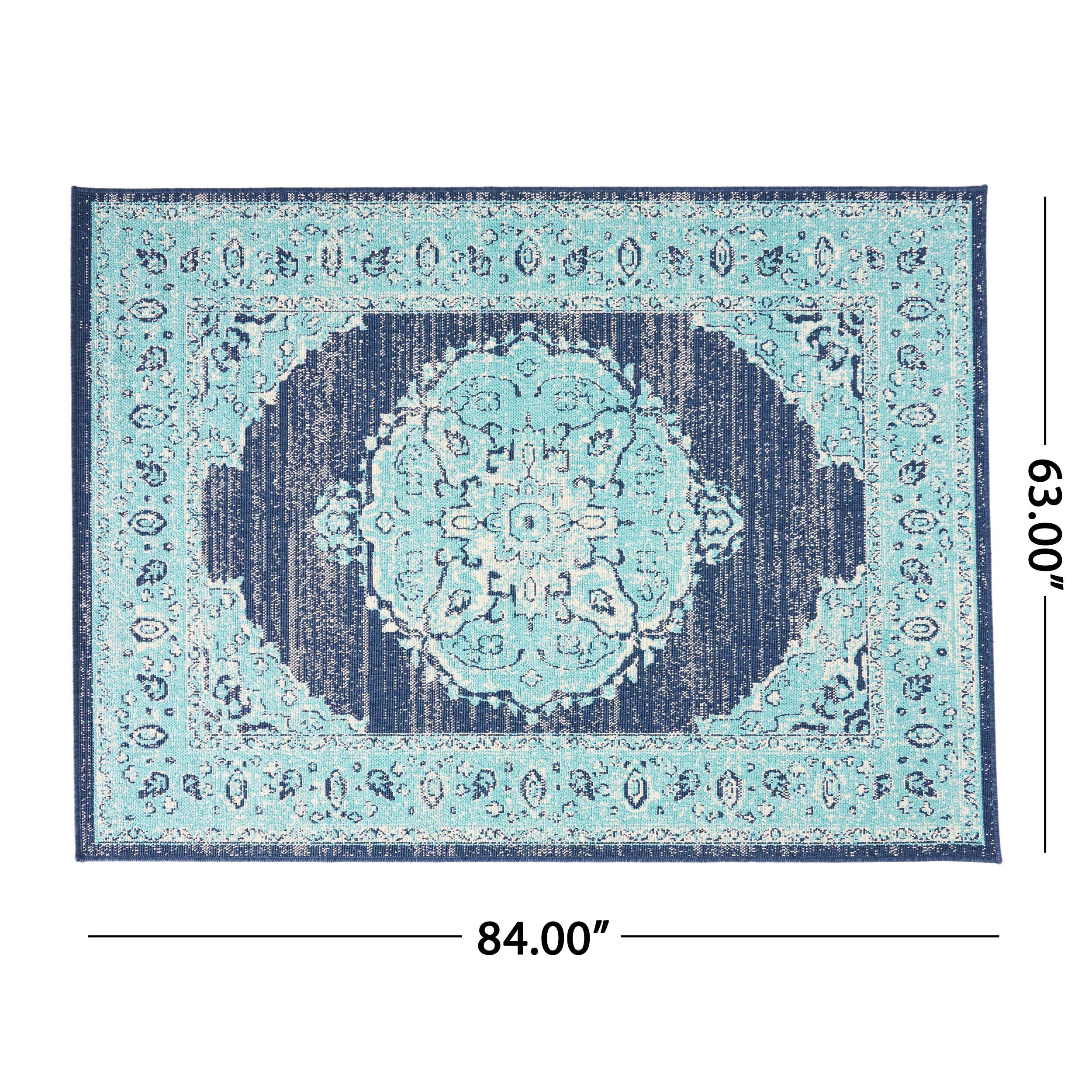 84" x 63" Outdoor Polypropylene Area Rug with Rectangle Shape - Image 9