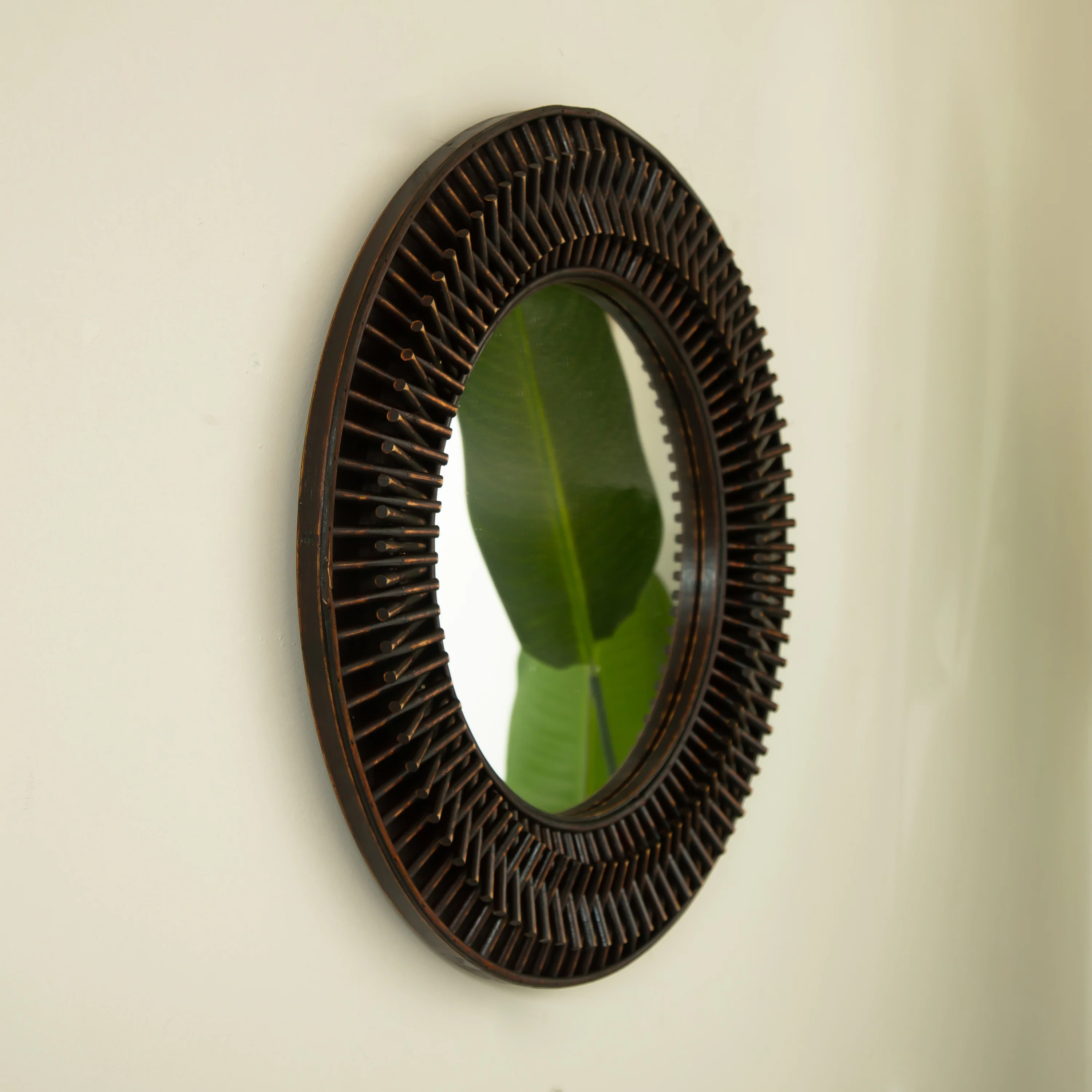 24'' Aura Dark Bamboo Mirror - Image 8