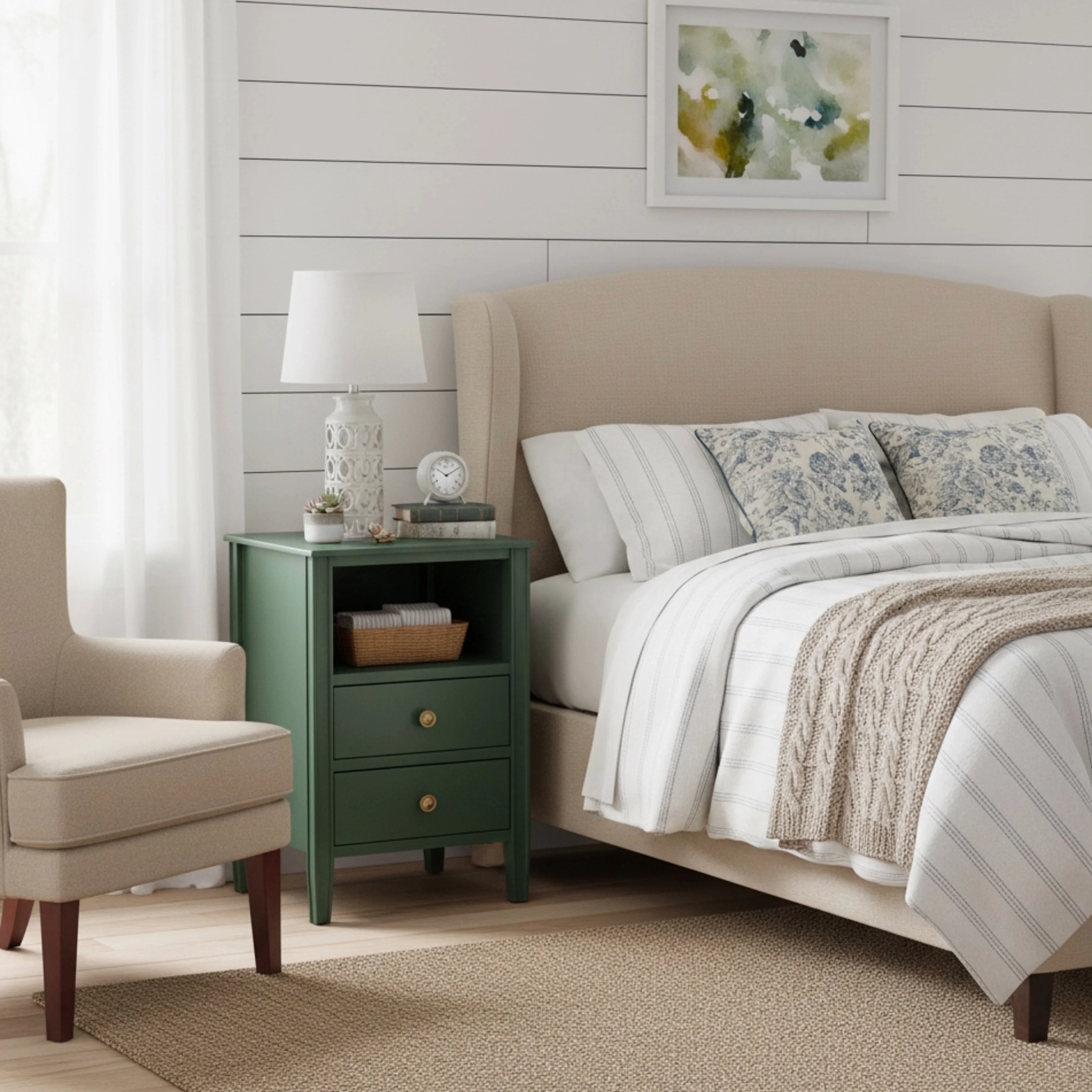 Winston 2-Drawer Storage Nightstand - Image 2