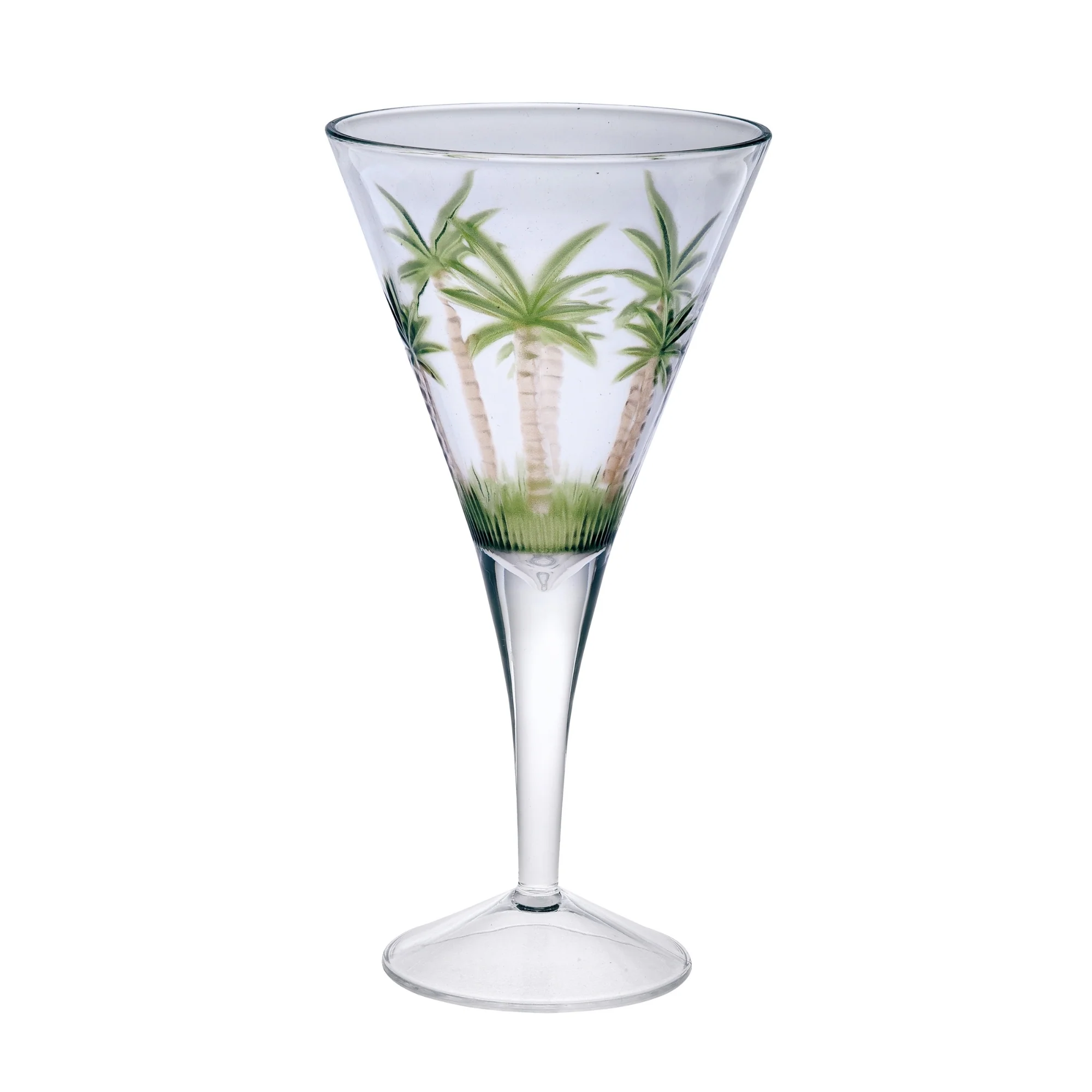LeadingWare V Shaped Unbreakable Plastic Wine Glasses Set of 4, Clear BPA-Free Acrylic, 14oz