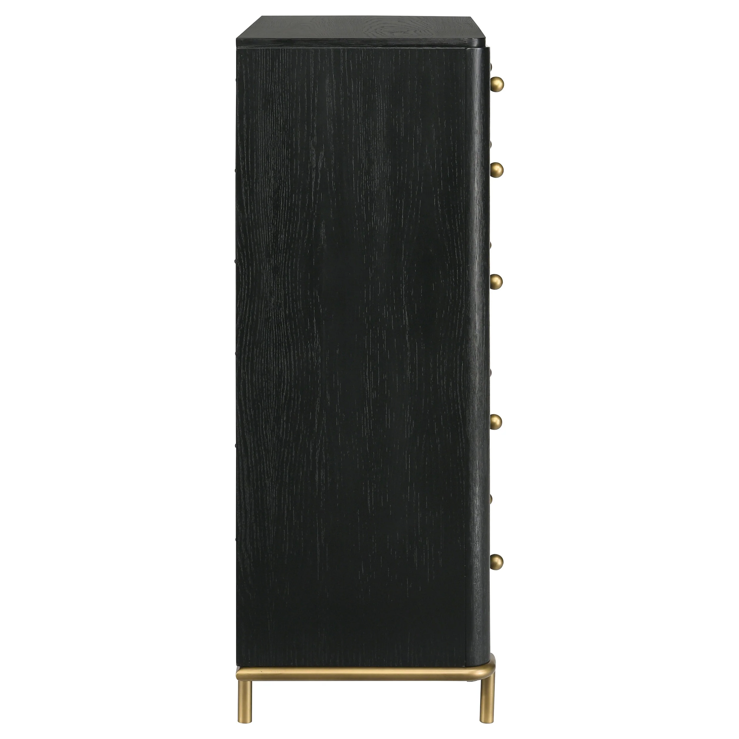 Anser Black 5-Drawer Chest - Image 22