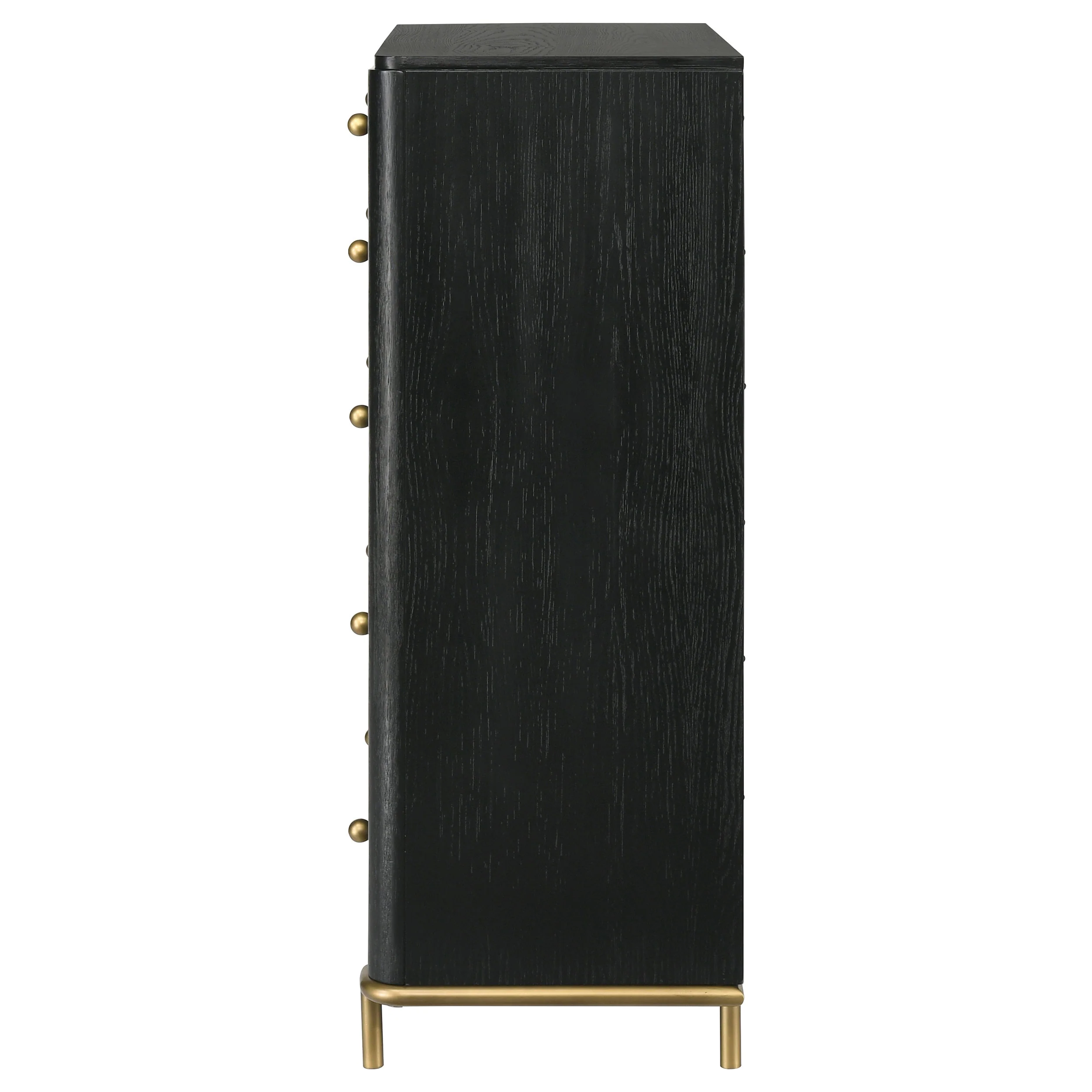 Anser Black 5-Drawer Chest - Image 23