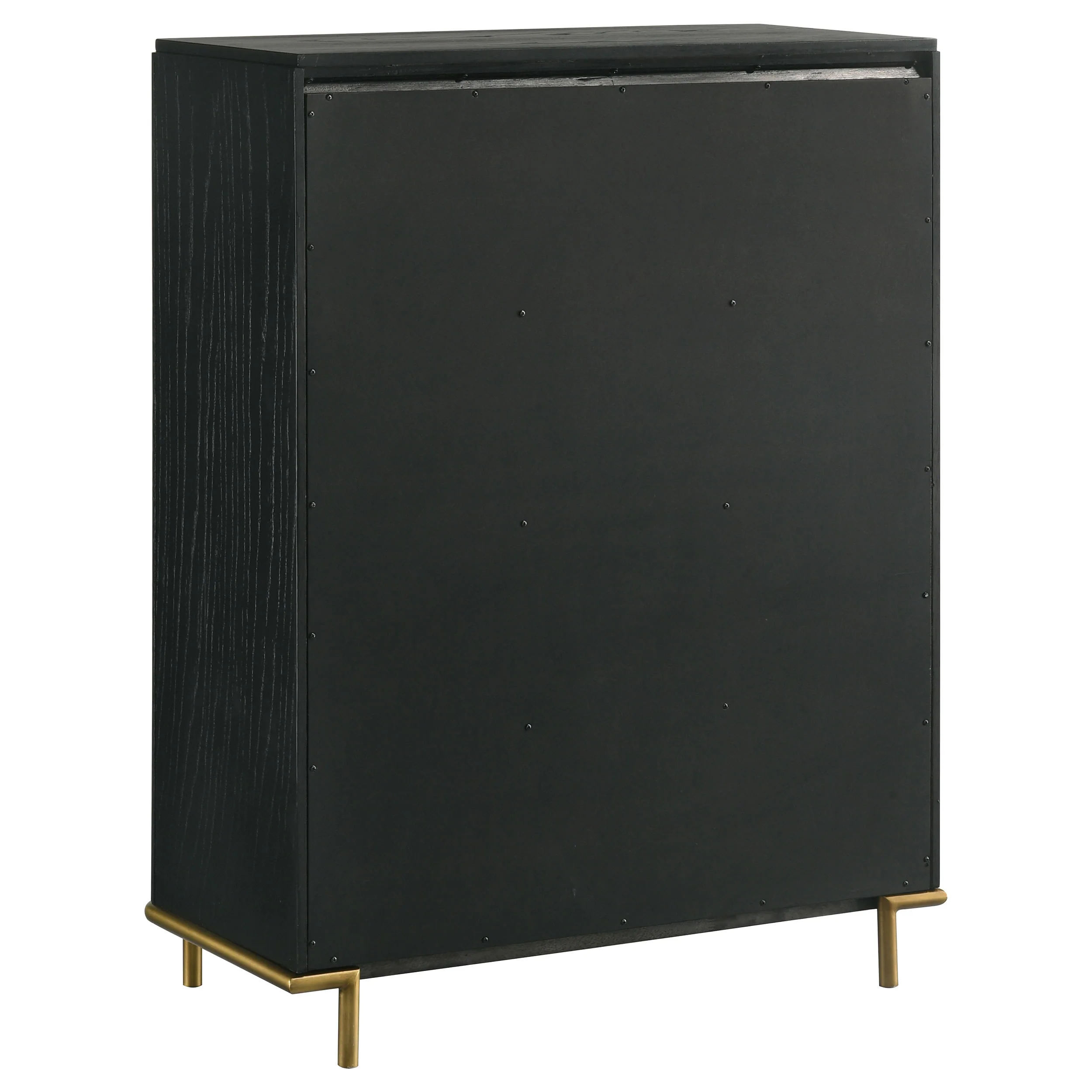 Anser Black 5-Drawer Chest - Image 7