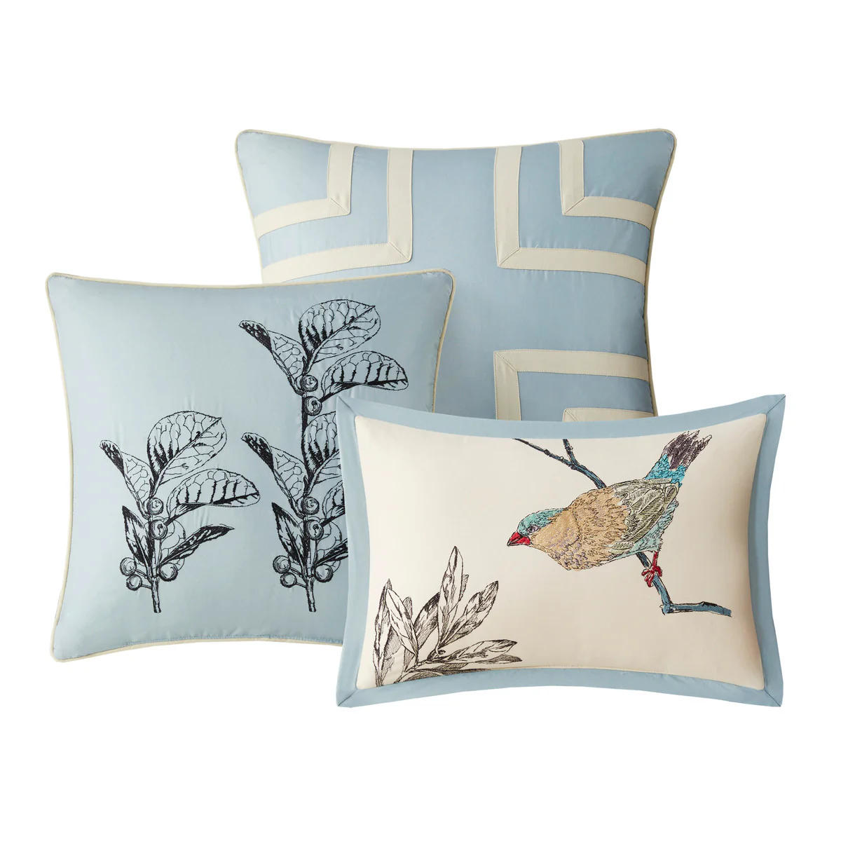 7 Piece Spring Finch Printed Cotton Twill Comforter Set - Image 7
