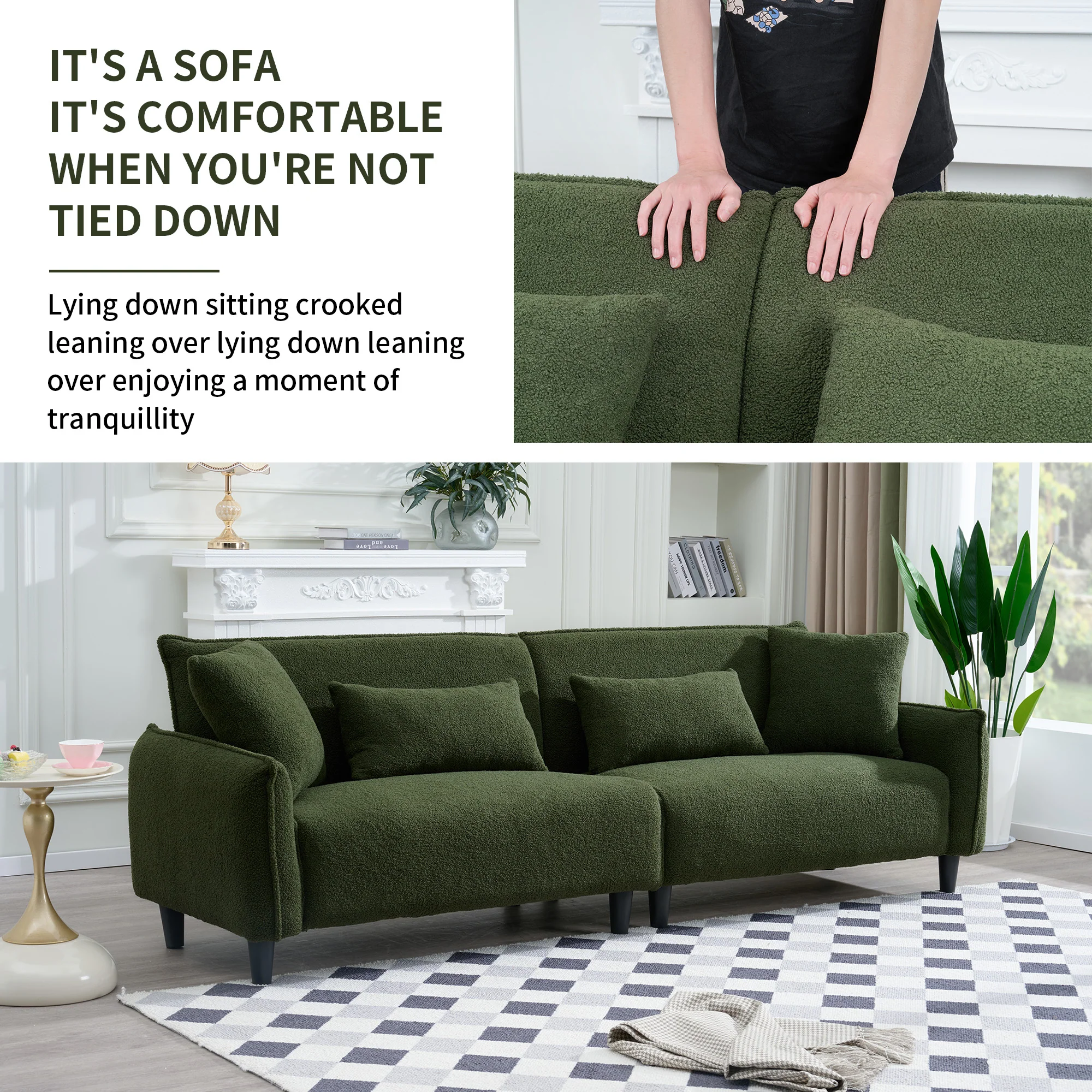Teddy Velvet Sofa - Image 12