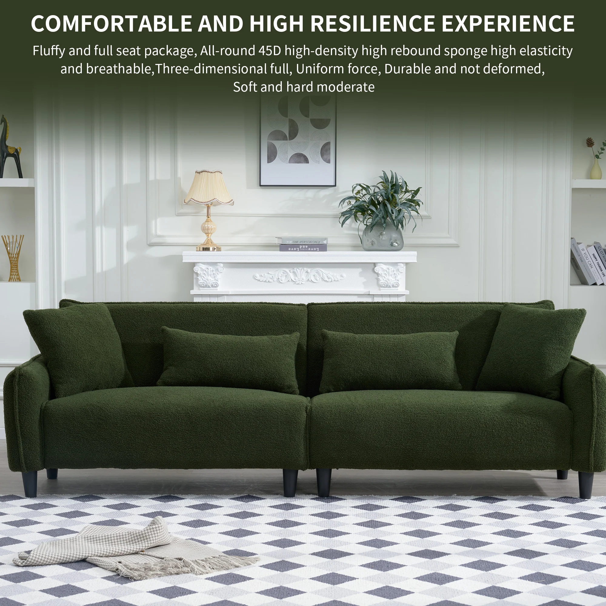 Teddy Velvet Sofa - Image 14