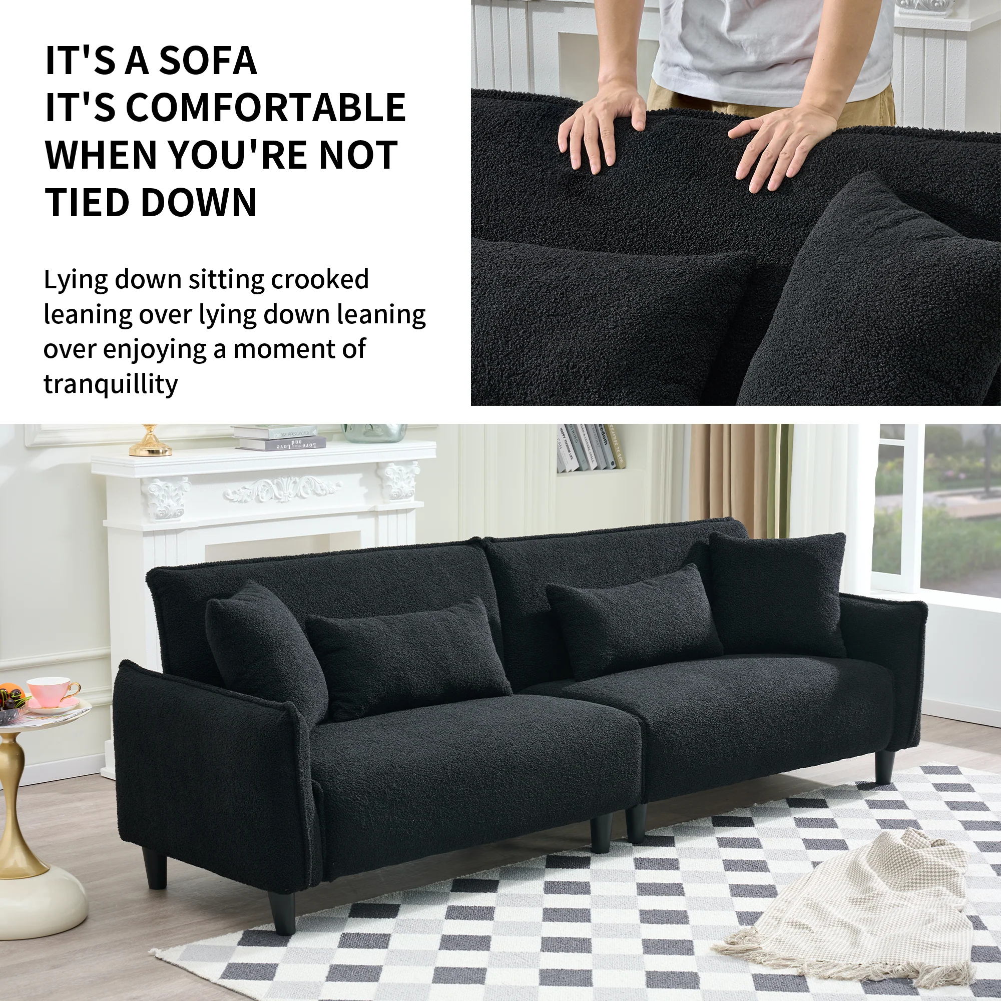 Teddy Velvet Sofa - Image 27