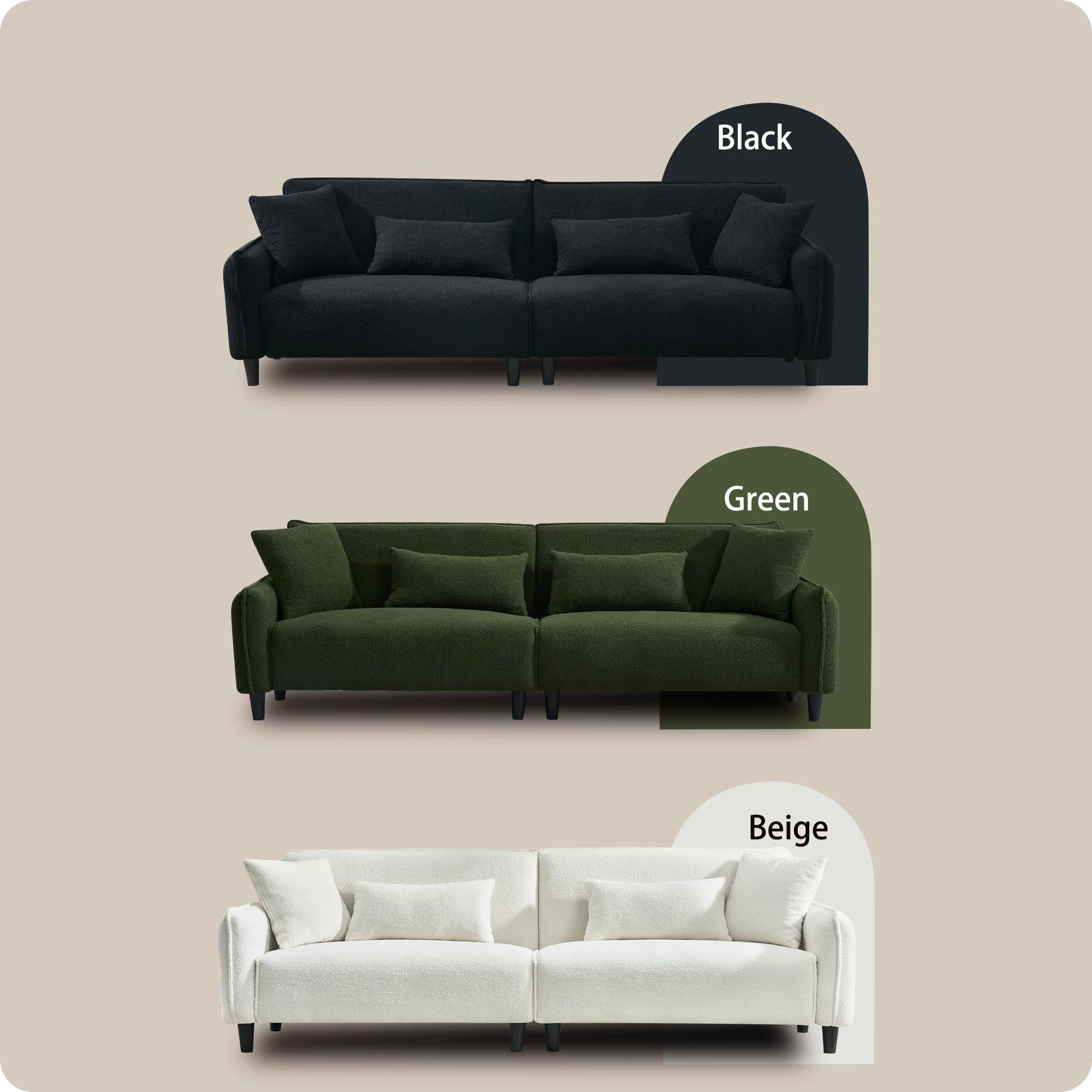 Teddy Velvet Sofa - Image 38