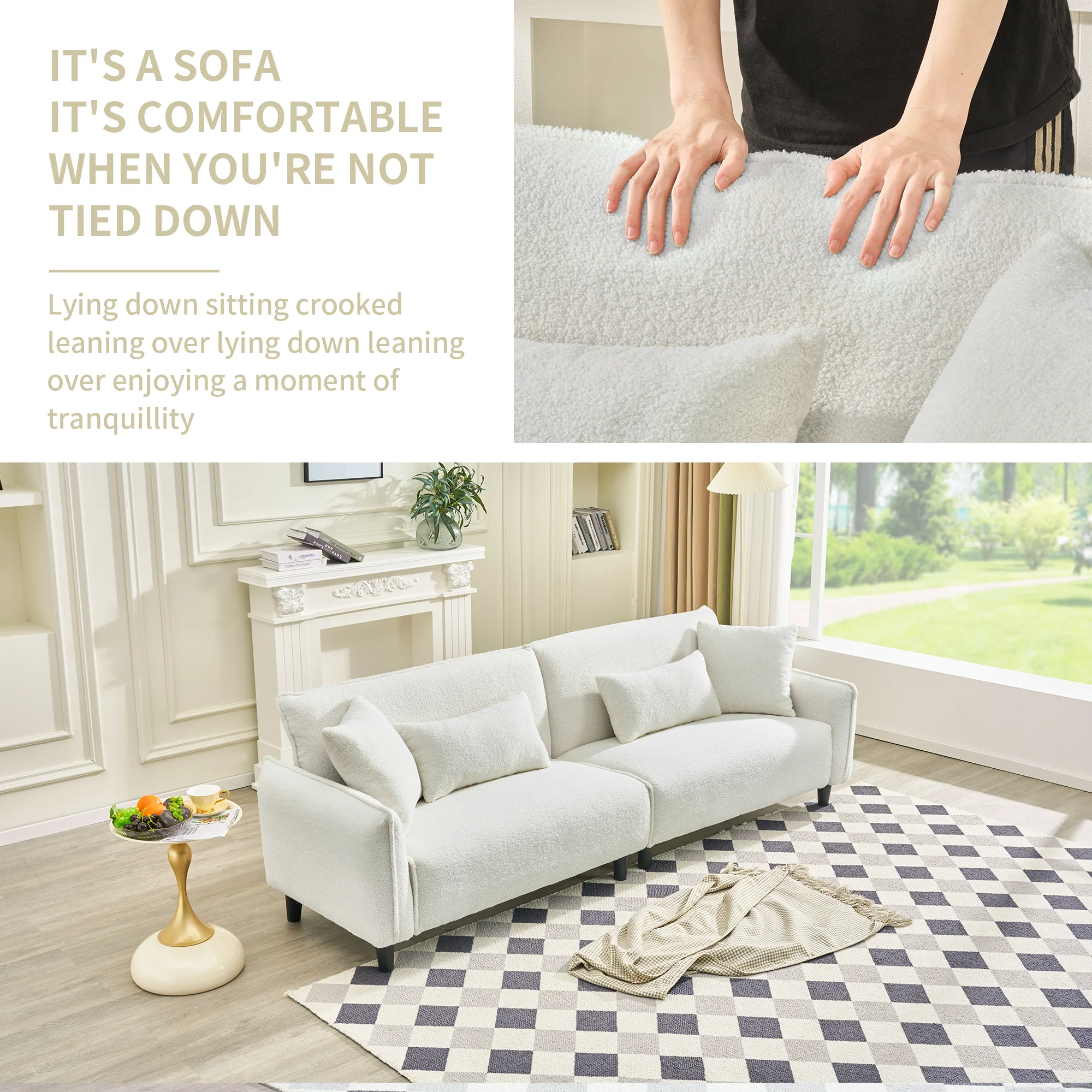 Teddy Velvet Sofa - Image 48
