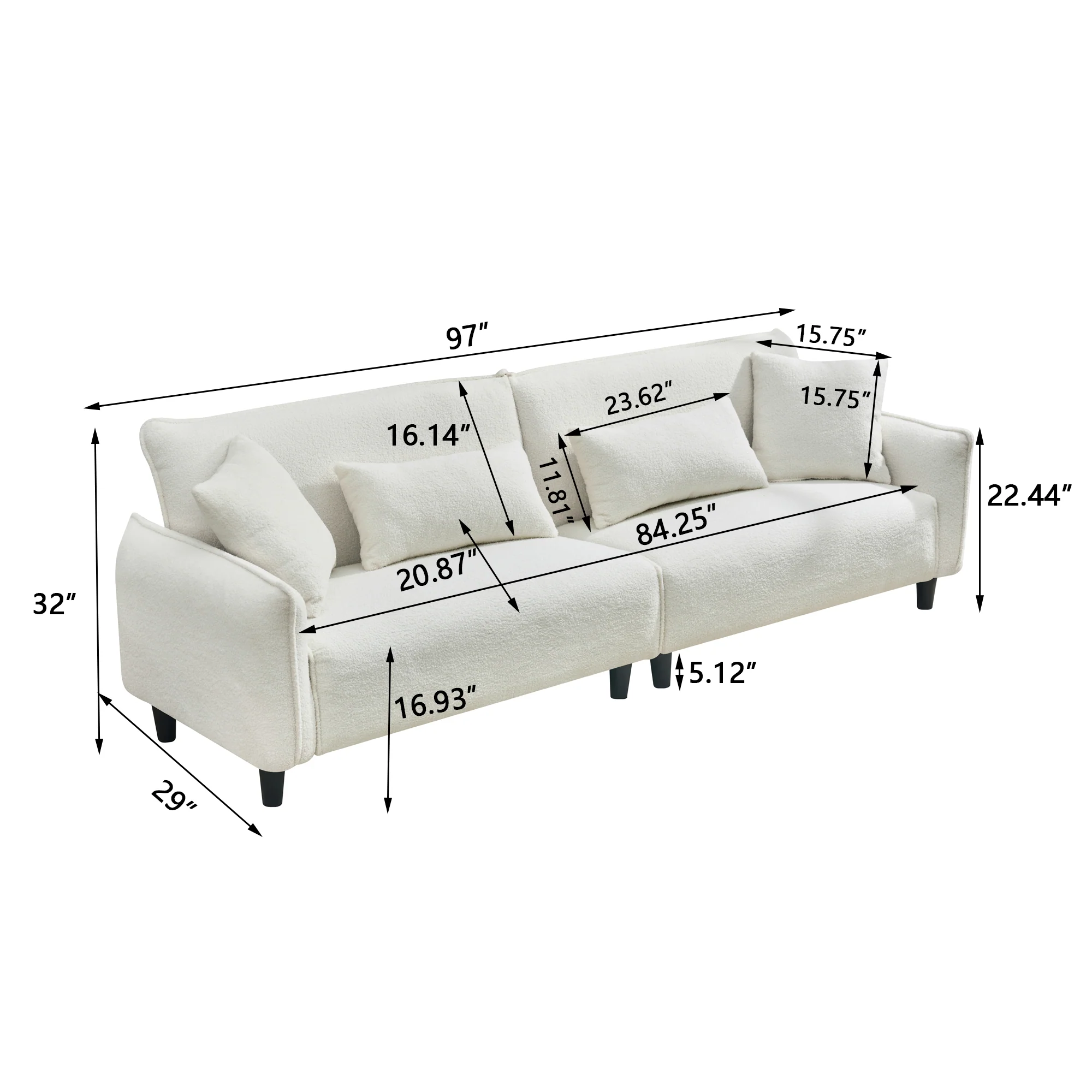 Teddy Velvet Sofa - Image 52
