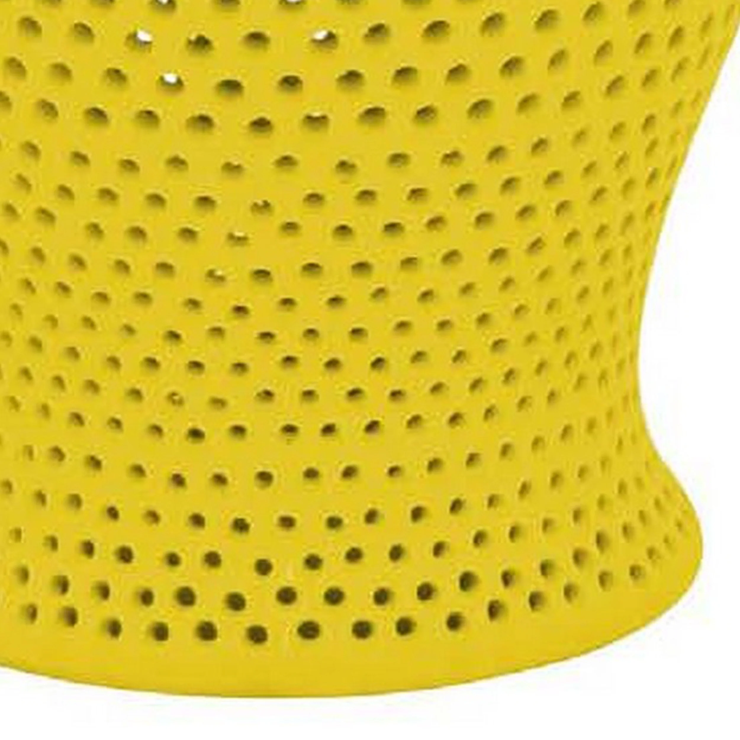 Deni Yellow Carved Cutout Lattice Lidded Ginger Jar - Image 4