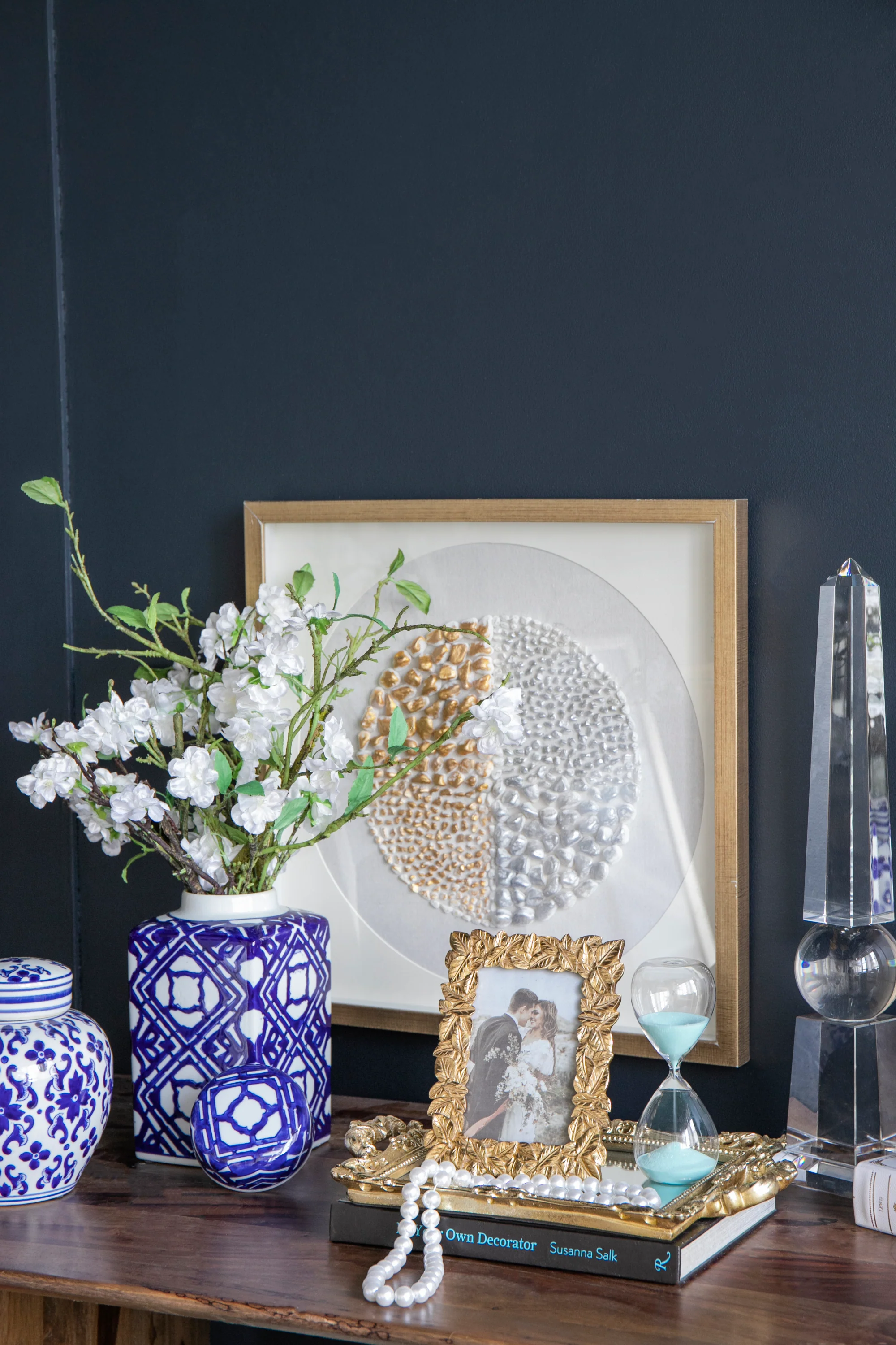 Valora Blue and White Square Lidded Ginger Jar - Image 7
