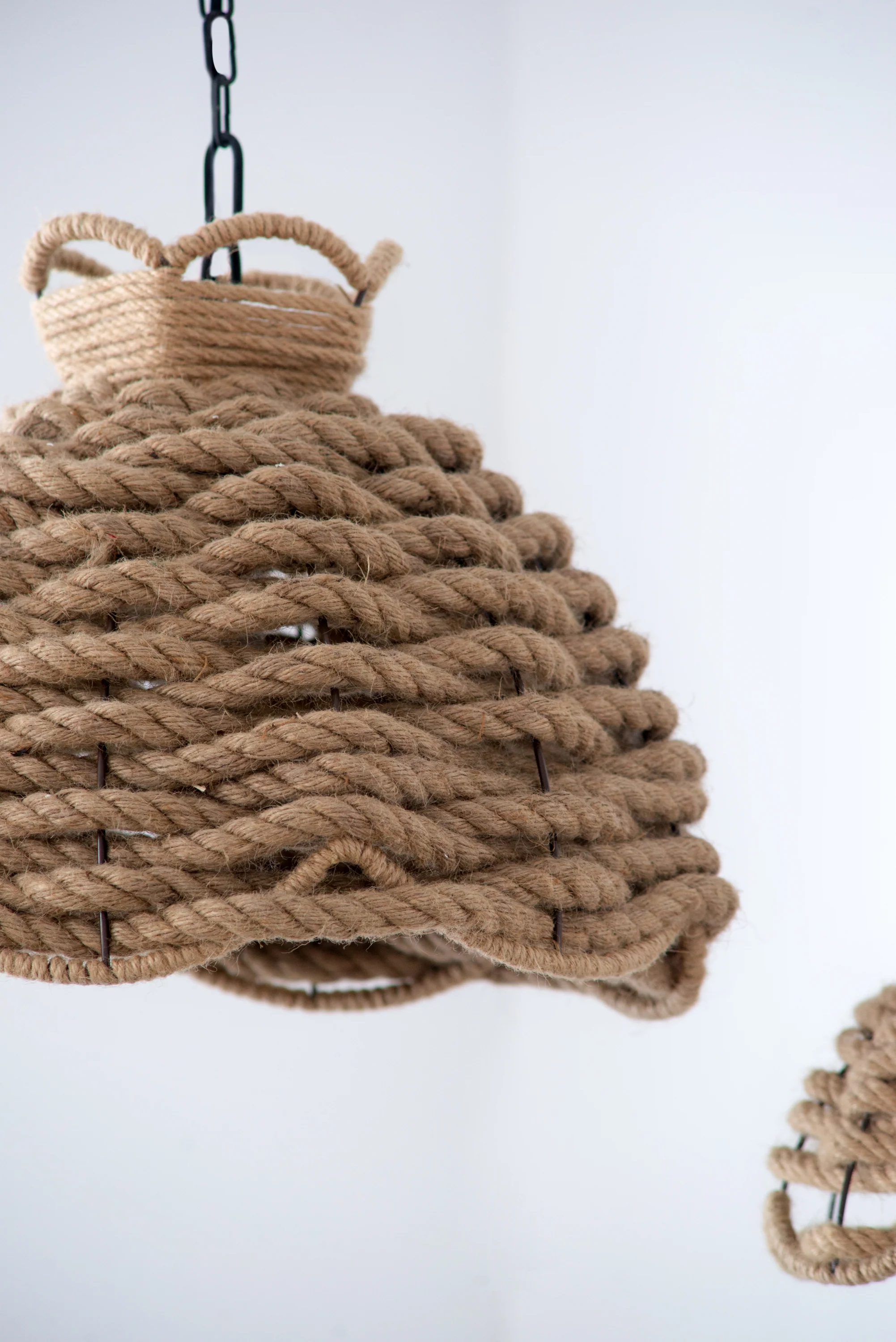 Rope Woven Chandeliers, Set of 2 - Image 9