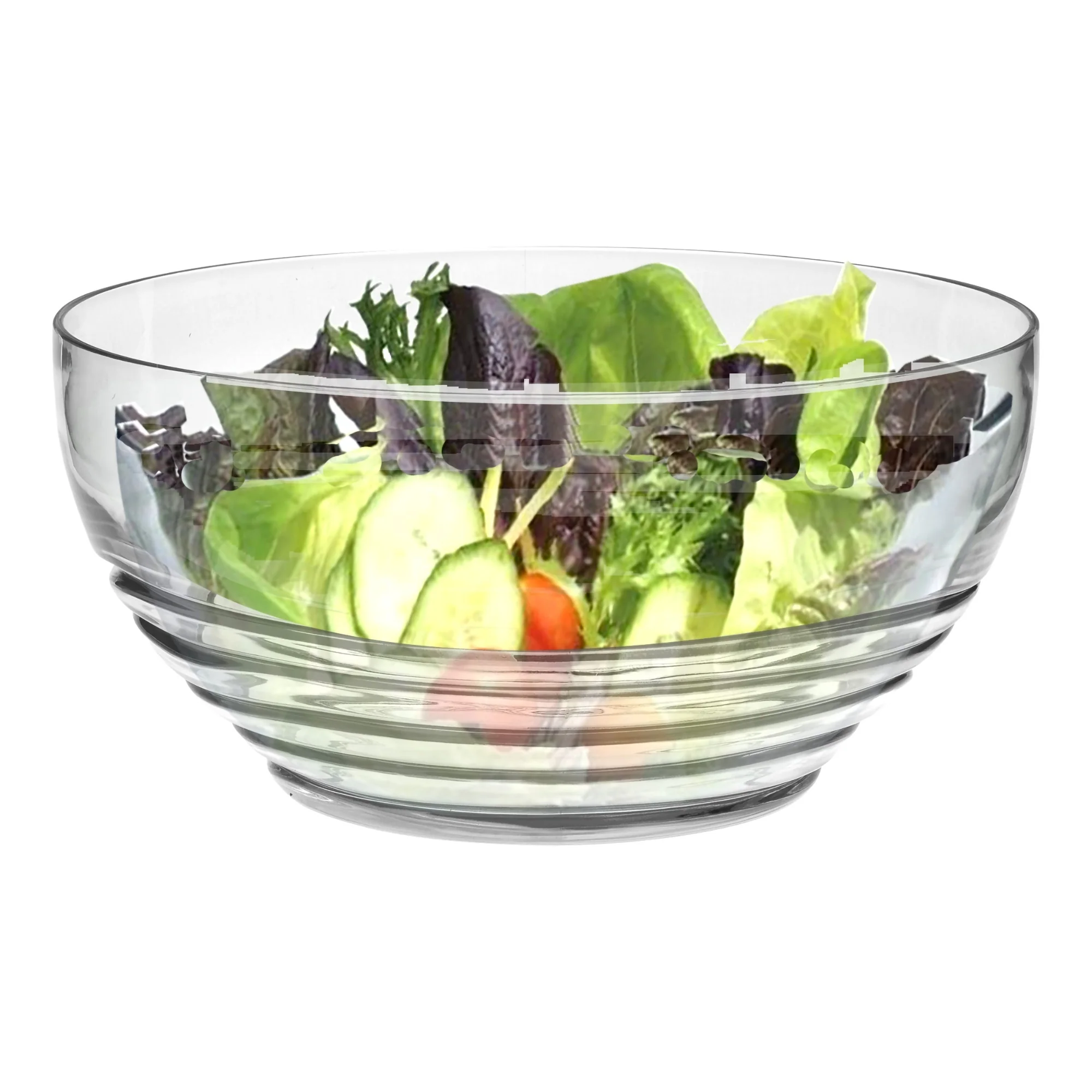 Swirl Acrylic Serving Bowl, Unbreakable Large Plastic Soup and Salad Bowl, BPA Free, Clear - Image 6