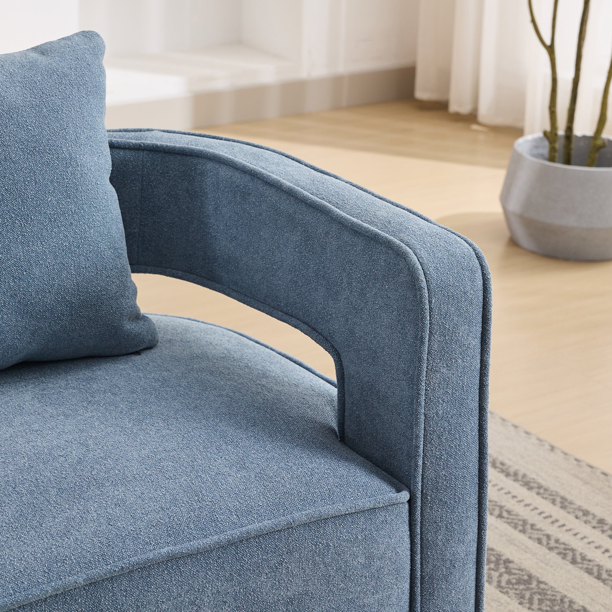 Fernleigh Swivel Accent Open Back Barrel Chair With Weathered Base - Image 46