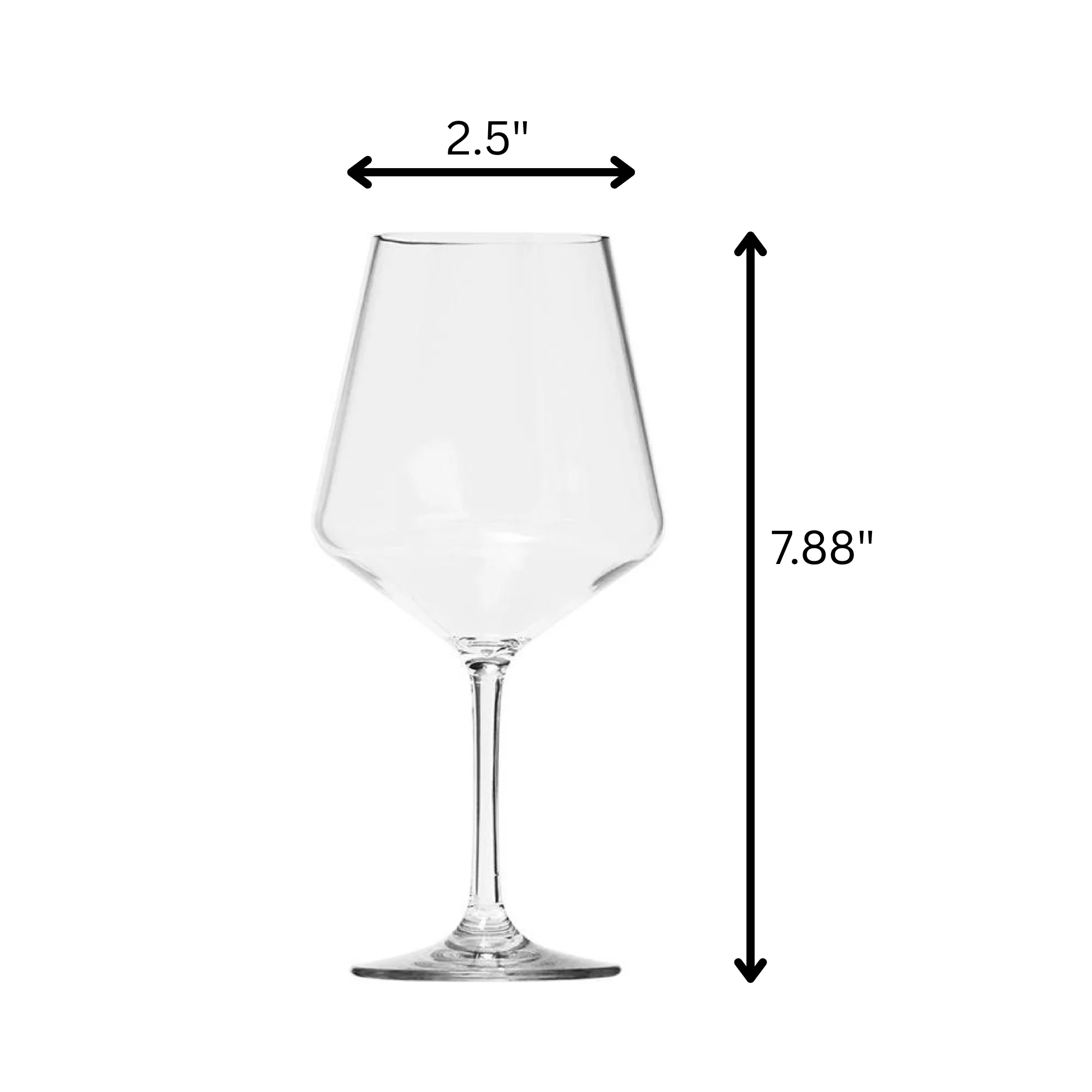LeadingWare Tritan Lexington Wine Glass Set, Unbreakable 15oz BPA-Free, Clear Plastic Wine Glasses Set of 4 - Image 3