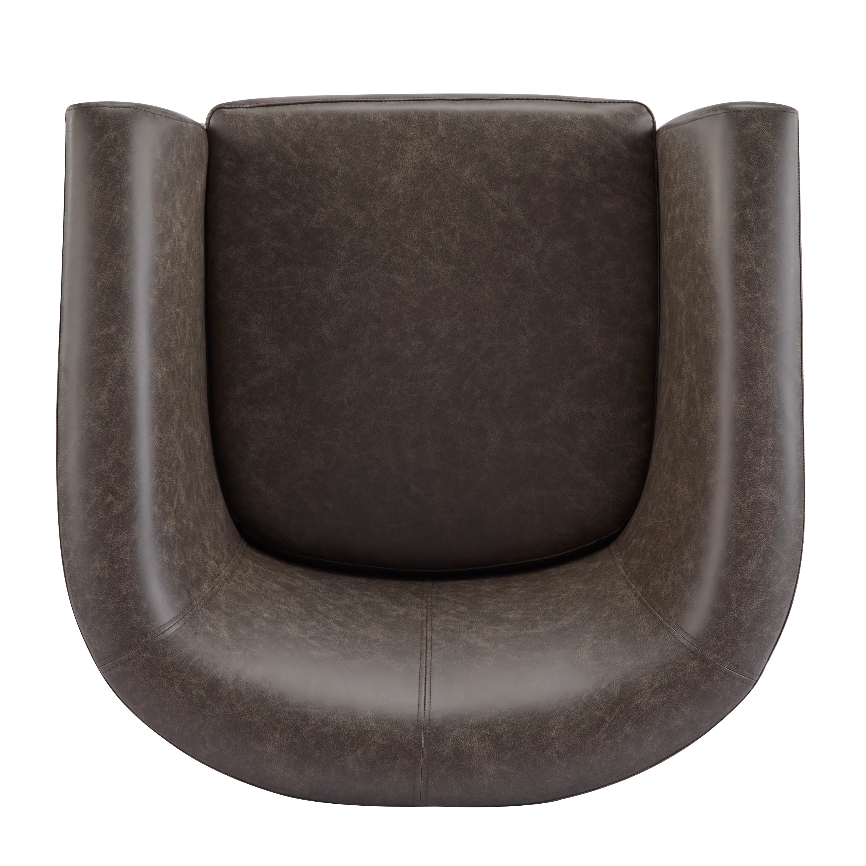 Wilmore Faux Leather Swivel Barrel Chair - Image 18