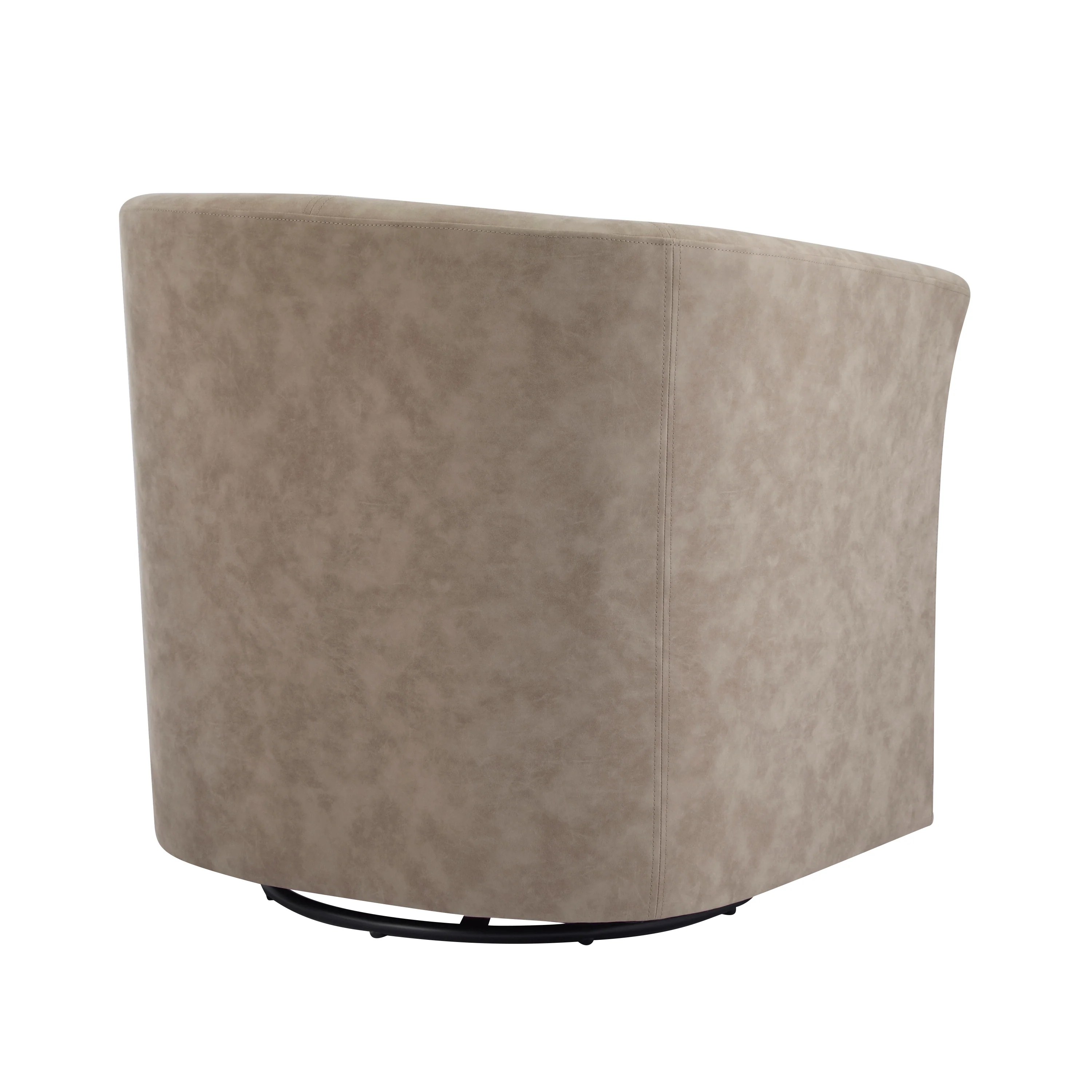 Wilmore Faux Leather Swivel Barrel Chair - Image 5