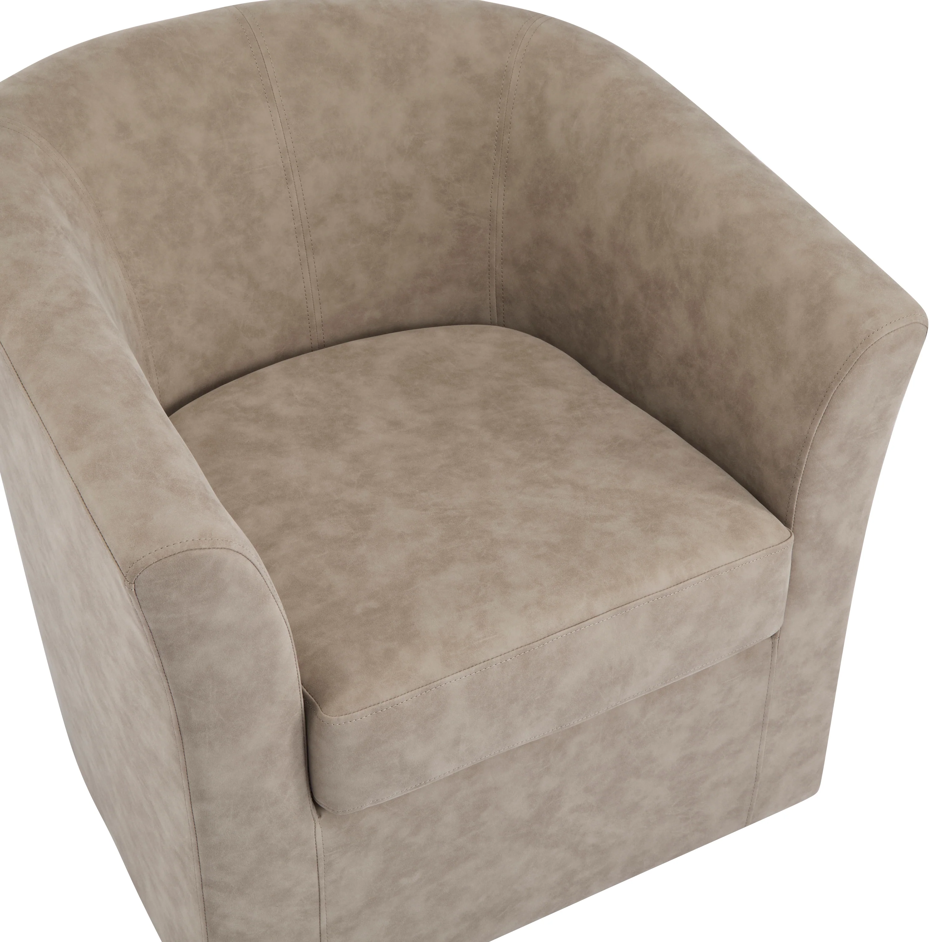Wilmore Faux Leather Swivel Barrel Chair - Image 8