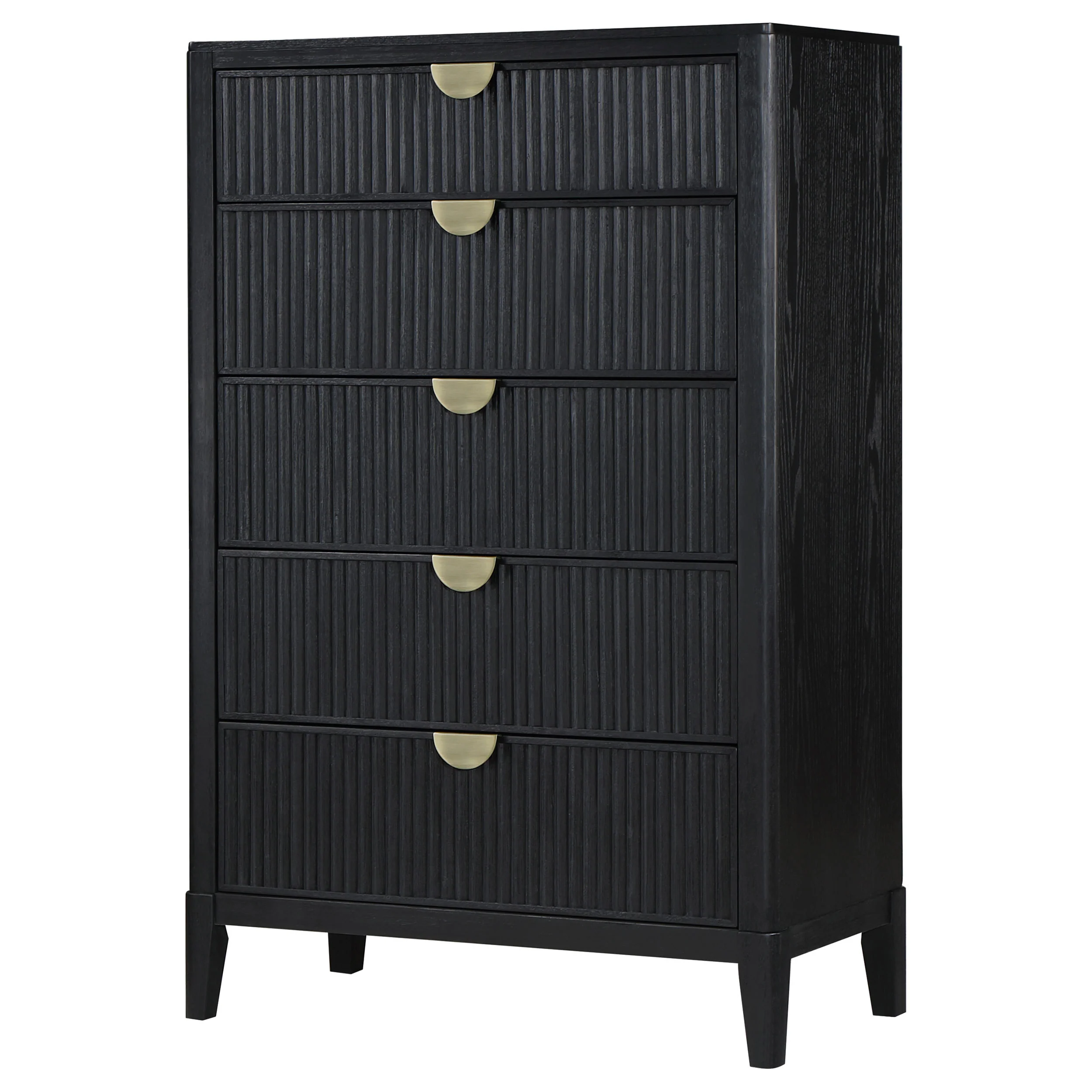 Mason Black 5-Drawer Chest