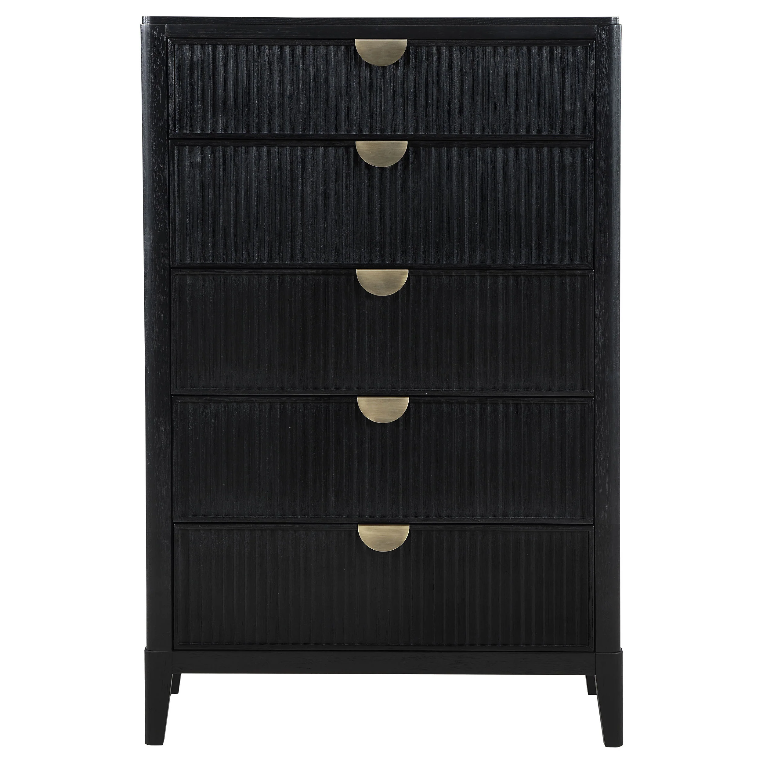Mason Black 5-Drawer Chest - Image 8