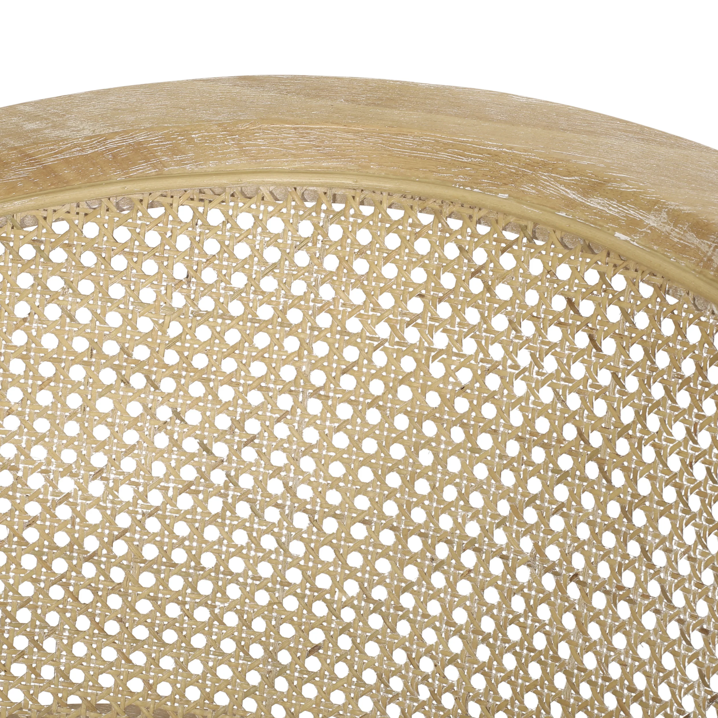 Accent Chair Rubber Wood Beige Natural - Image 13