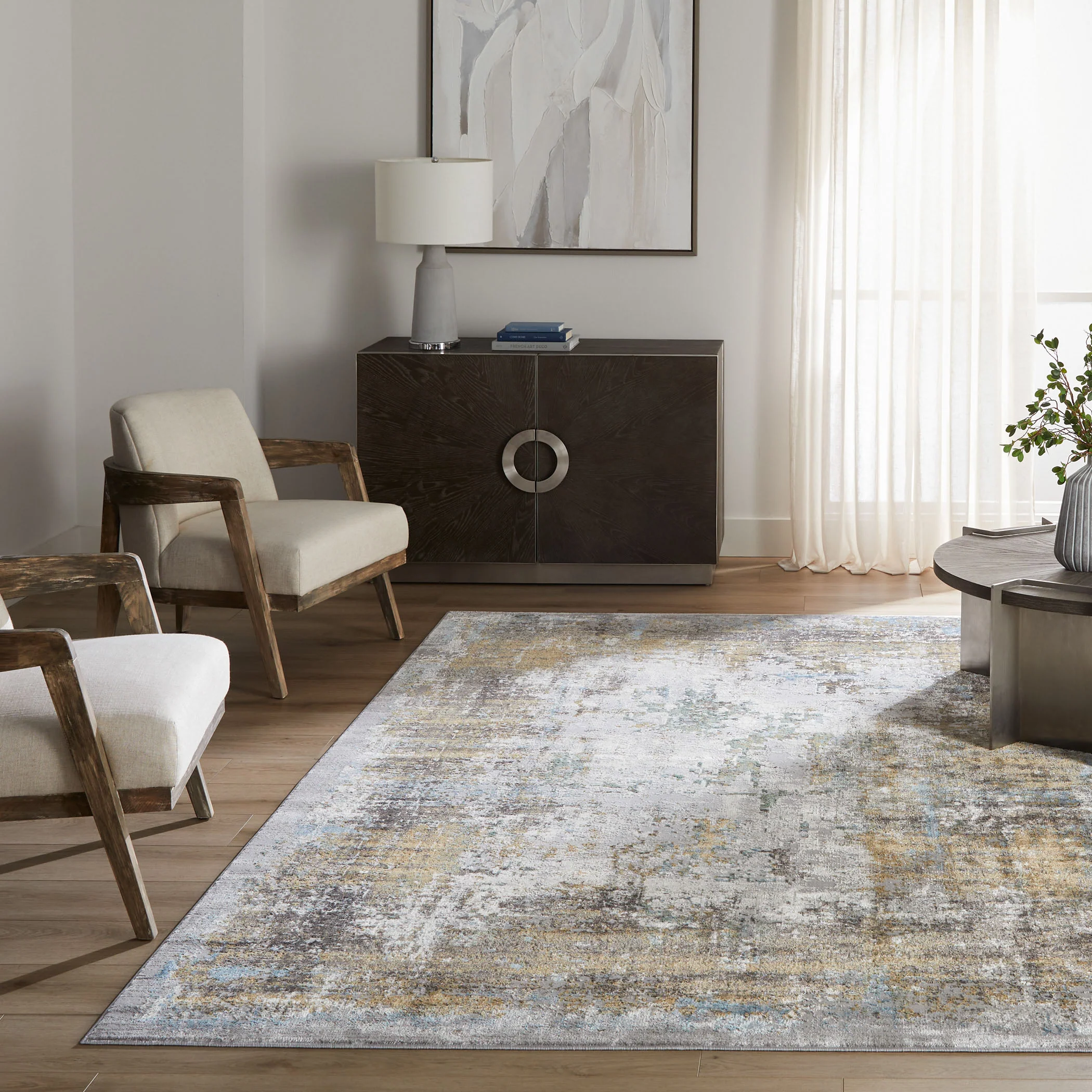Adara Gray Blue Rug - Image 2