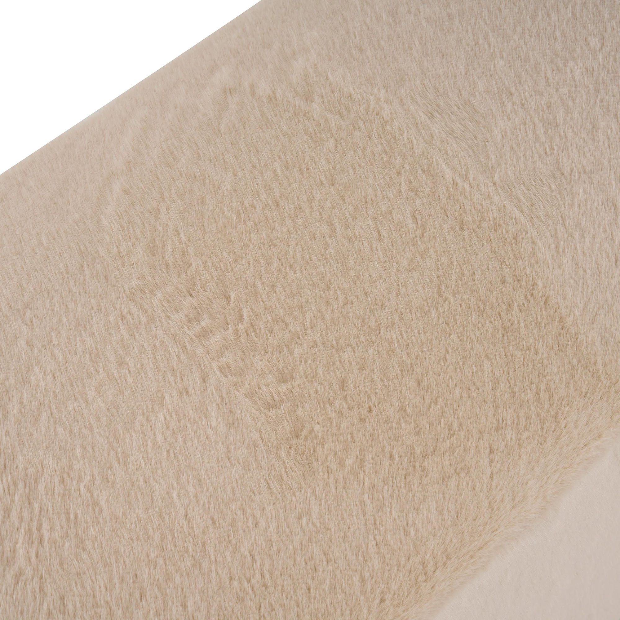 Almond Long Plush Ottoman - Image 8